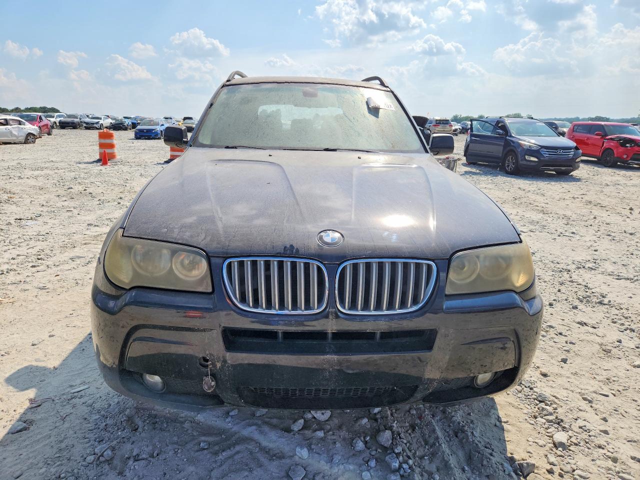 2007 Bmw X3 Черный vin: WBXPC934X7WF20891