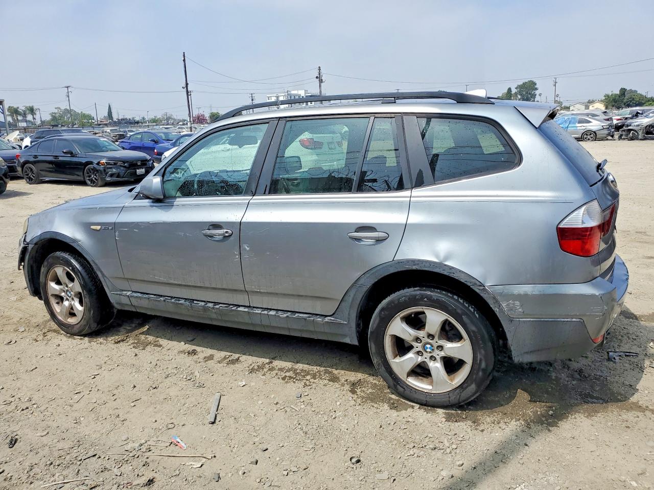 2007 Bmw X3 3.0si Gray vin: WBXPC934X7WF24052