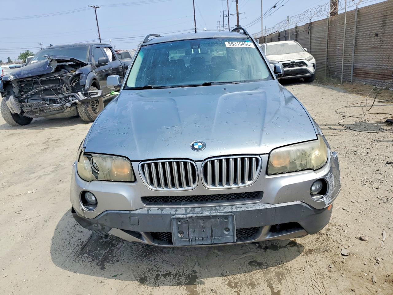 2007 Bmw X3 3.0si Gray vin: WBXPC934X7WF24052