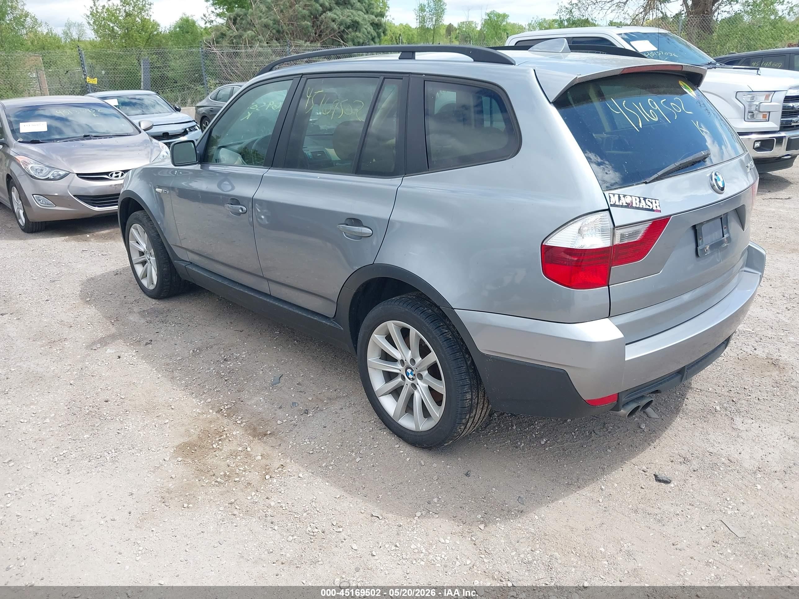 2007 Bmw X3 3.0si Tan vin: WBXPC934X7WF24438