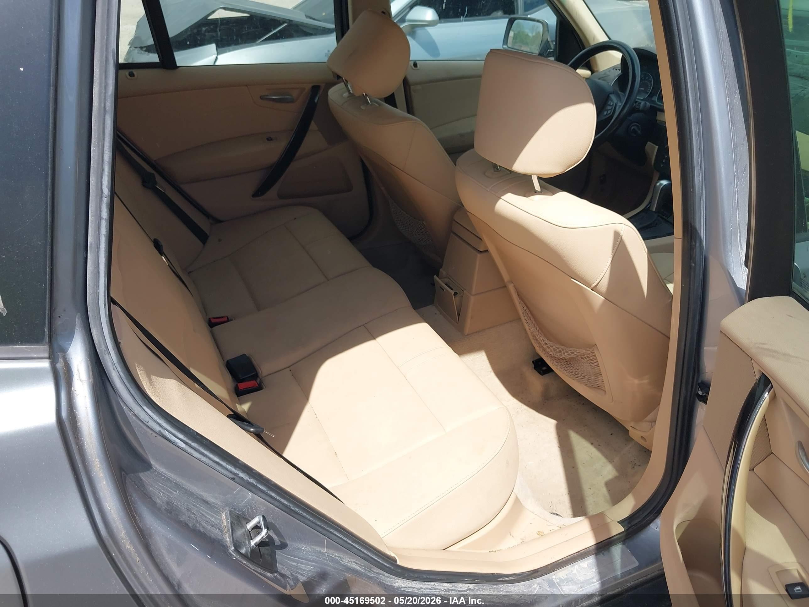 2007 Bmw X3 3.0si Tan vin: WBXPC934X7WF24438