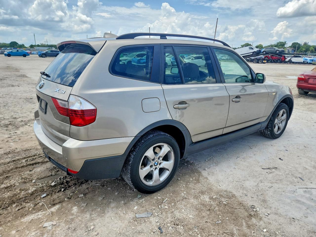 2007 Bmw X3 3.0si Бежевый vin: WBXPC934X7WF27193