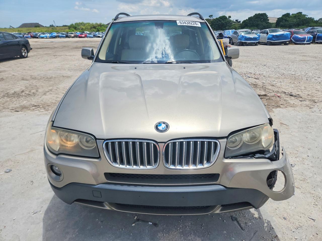 2007 Bmw X3 3.0si Бежевый vin: WBXPC934X7WF27193