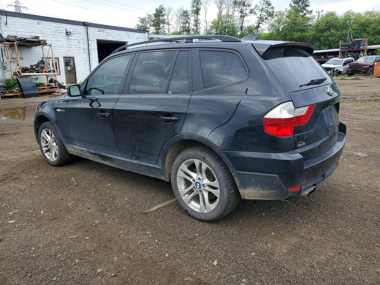 2008 Bmw X3 3.0si Black vin: WBXPC934X8WJ03219