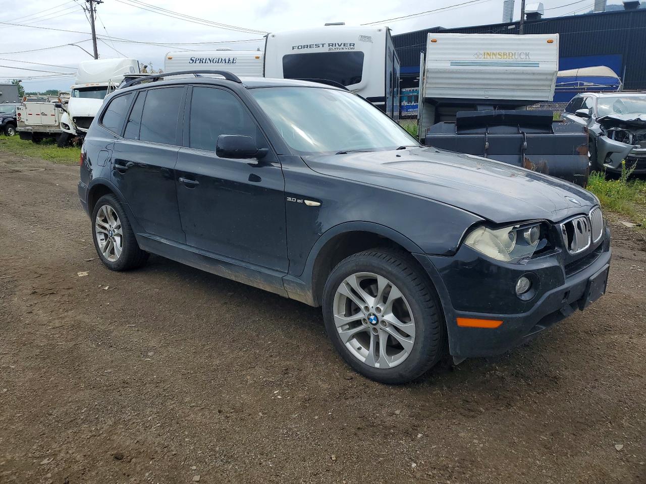 2008 Bmw X3 3.0si Black vin: WBXPC934X8WJ03219