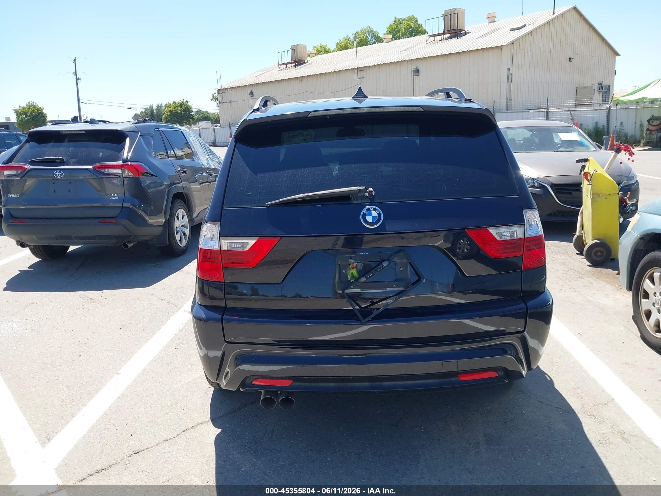 2008 Bmw X3 3.0si Серый vin: WBXPC934X8WJ04810