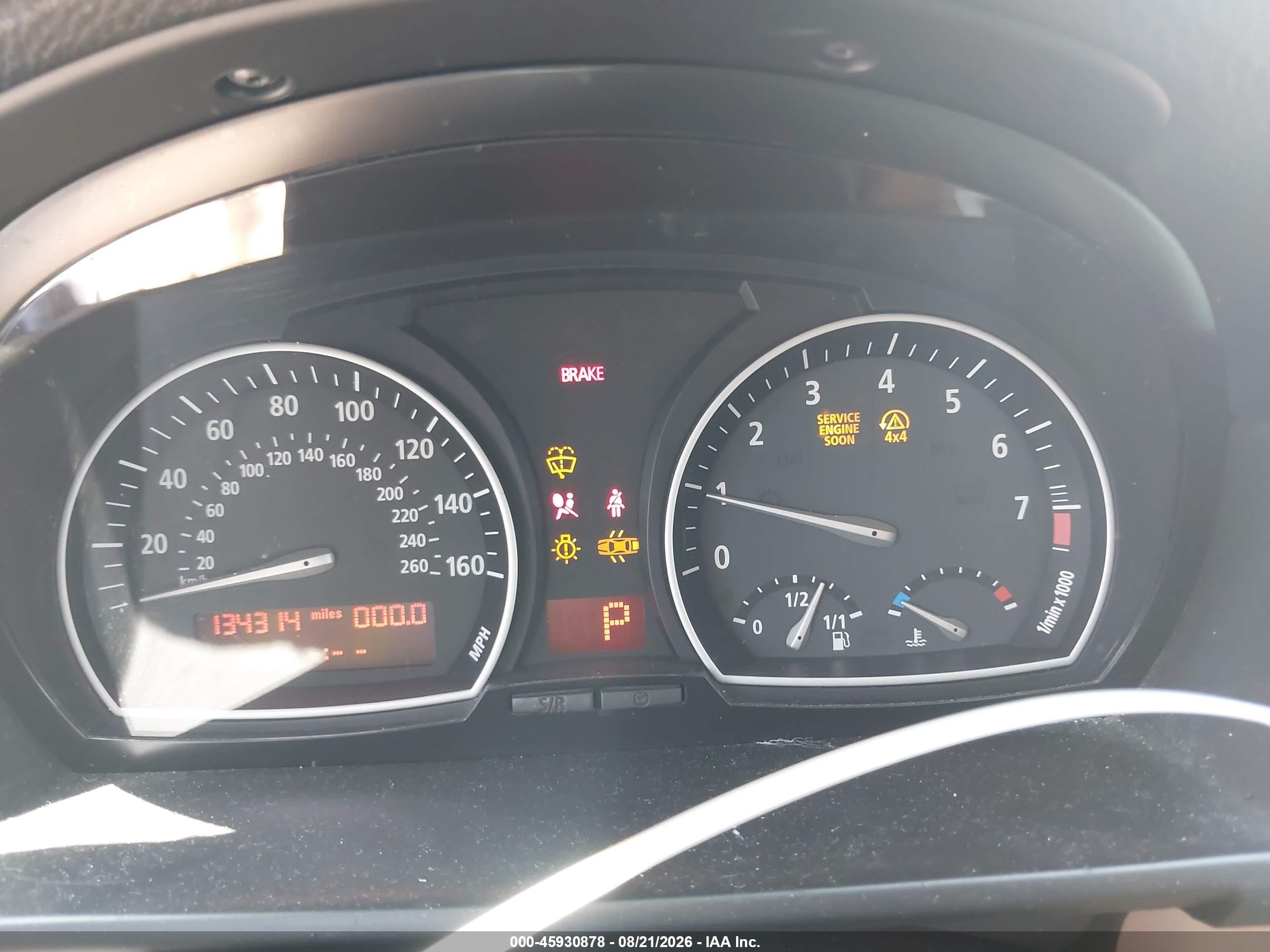 2008 Bmw X3 3.0si White vin: WBXPC934X8WJ10574