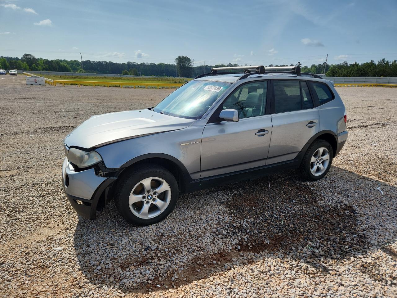 2008 Bmw X3 3.0si Серебряный vin: WBXPC934X8WJ15662
