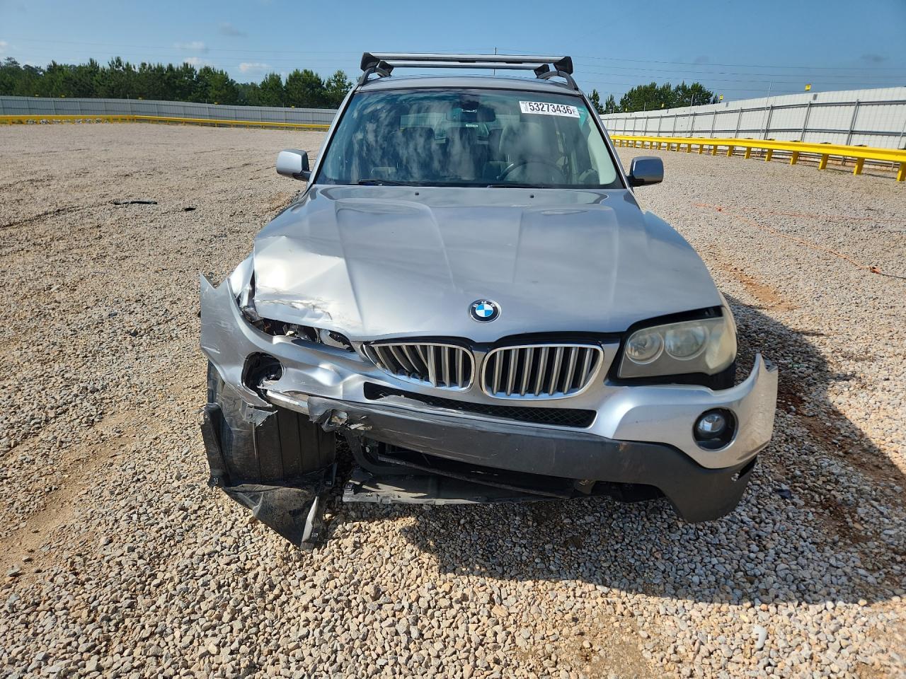2008 Bmw X3 3.0si Silver vin: WBXPC934X8WJ15662