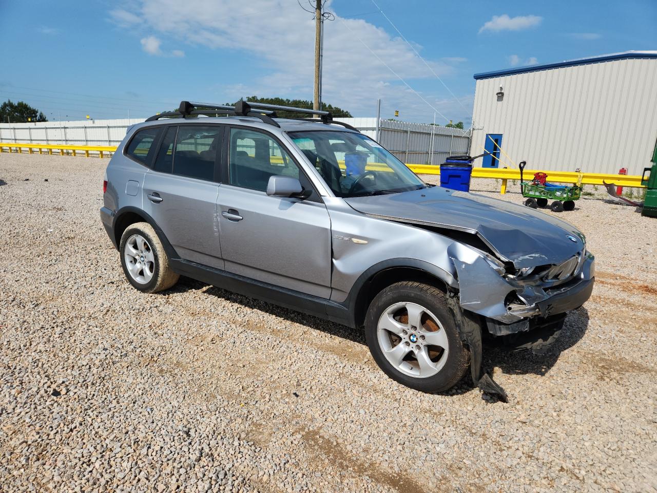 2008 Bmw X3 3.0si Silver vin: WBXPC934X8WJ15662
