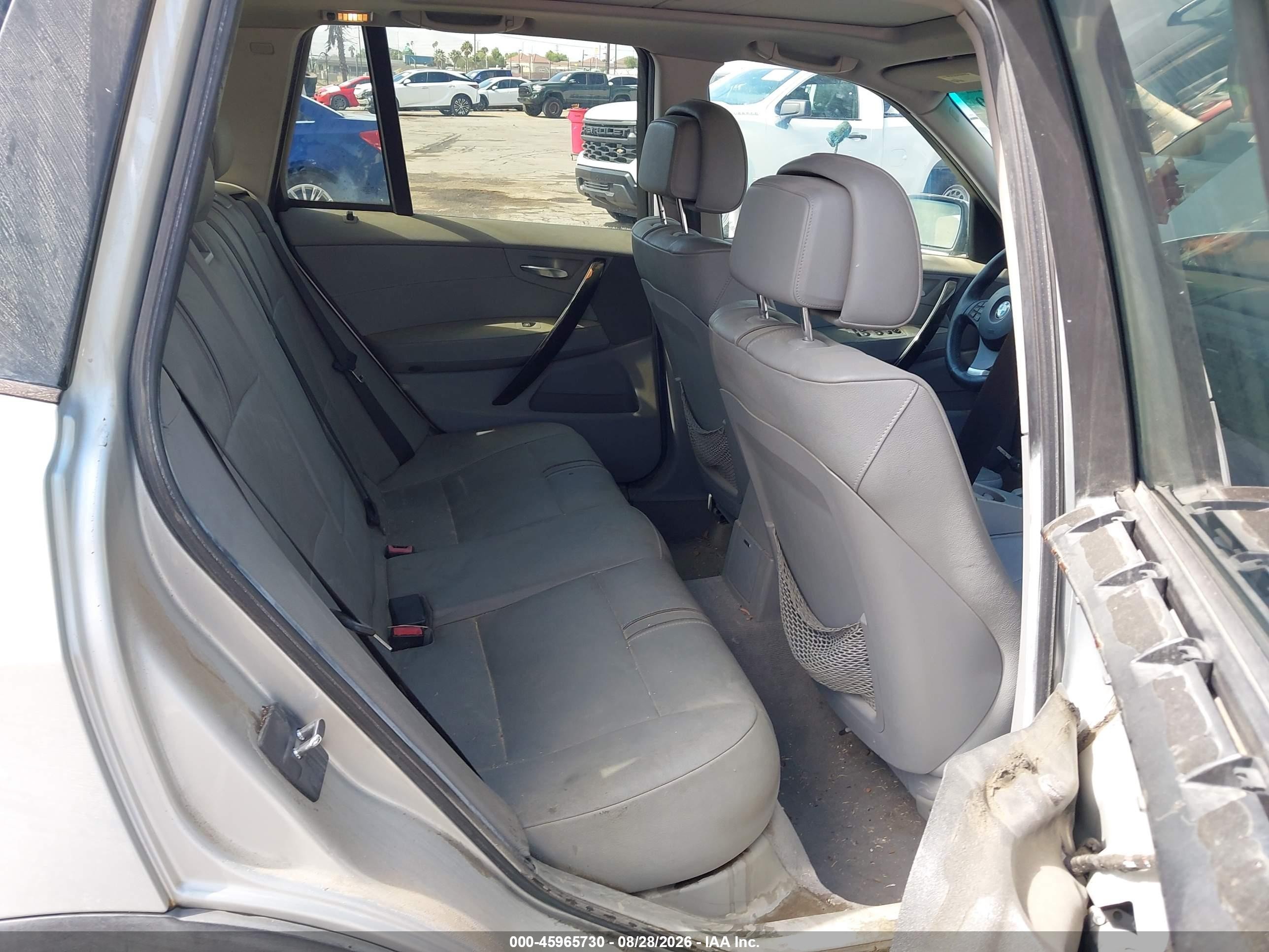 2008 Bmw X3 3.0si Silver vin: WBXPC934X8WJ19016