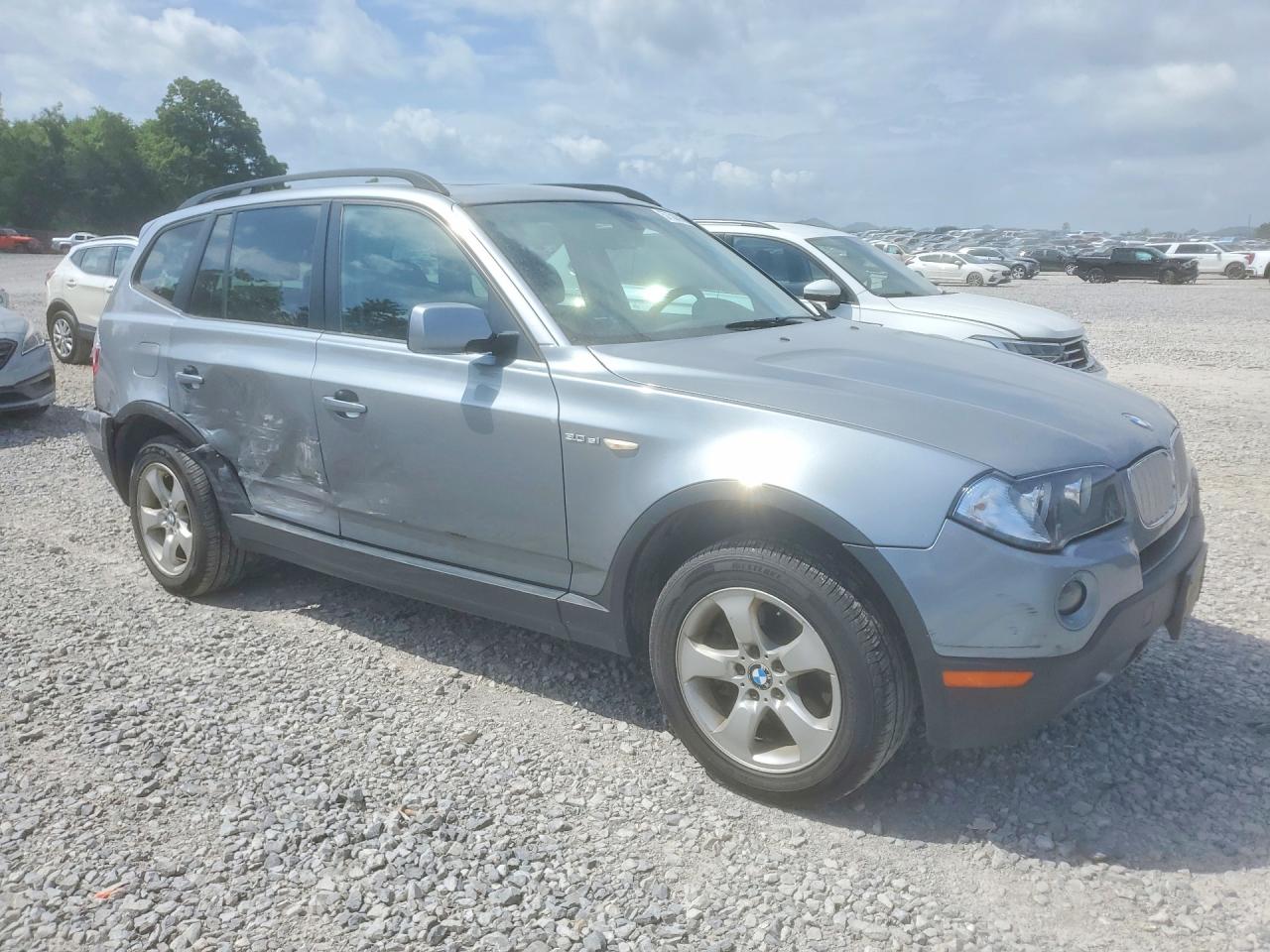 2008 Bmw X3 3.0si Серебряный vin: WBXPC934X8WJ20988