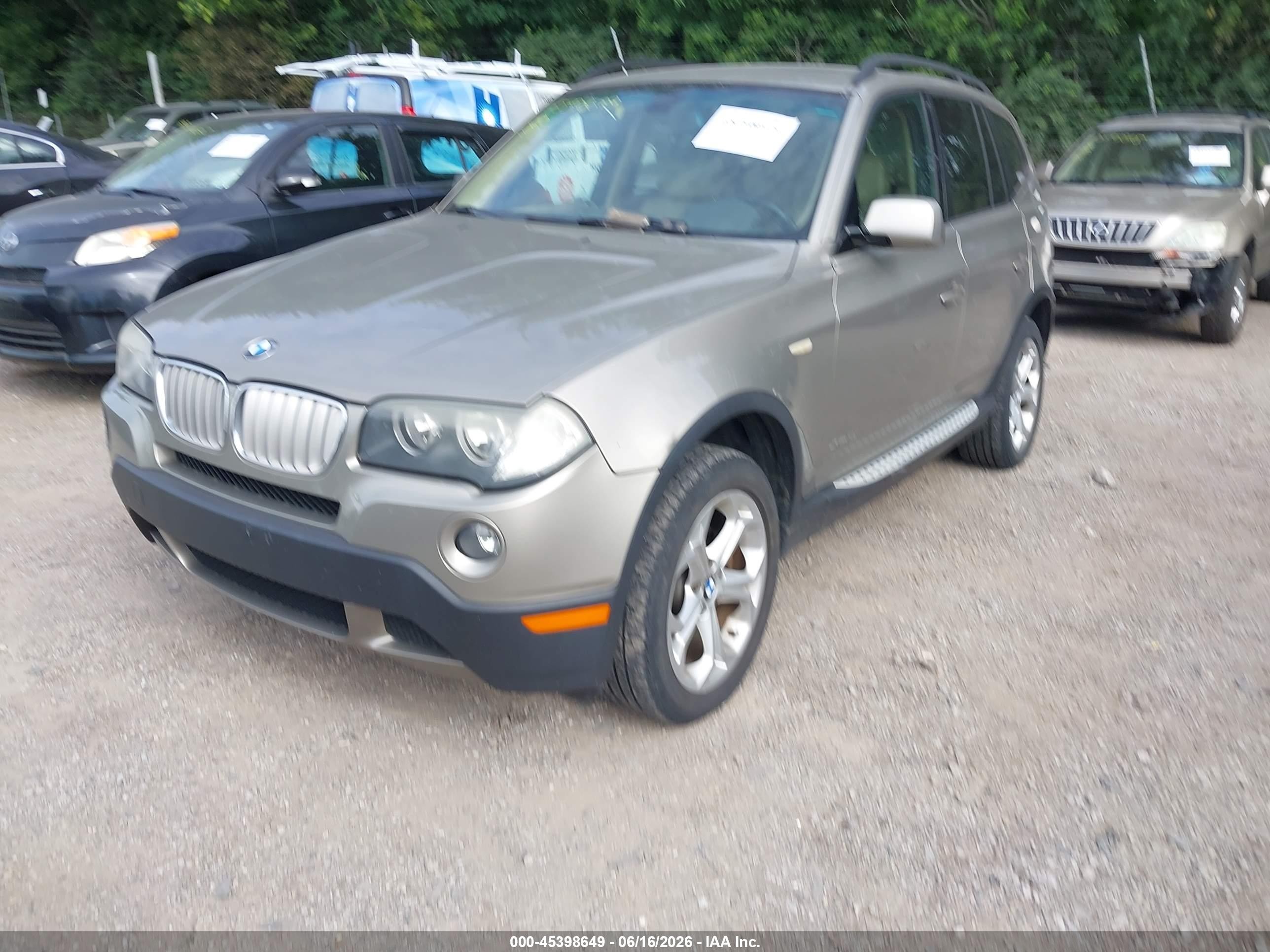 2009 Bmw X3 Xdrive30i Gray vin: WBXPC934X9WJ24914