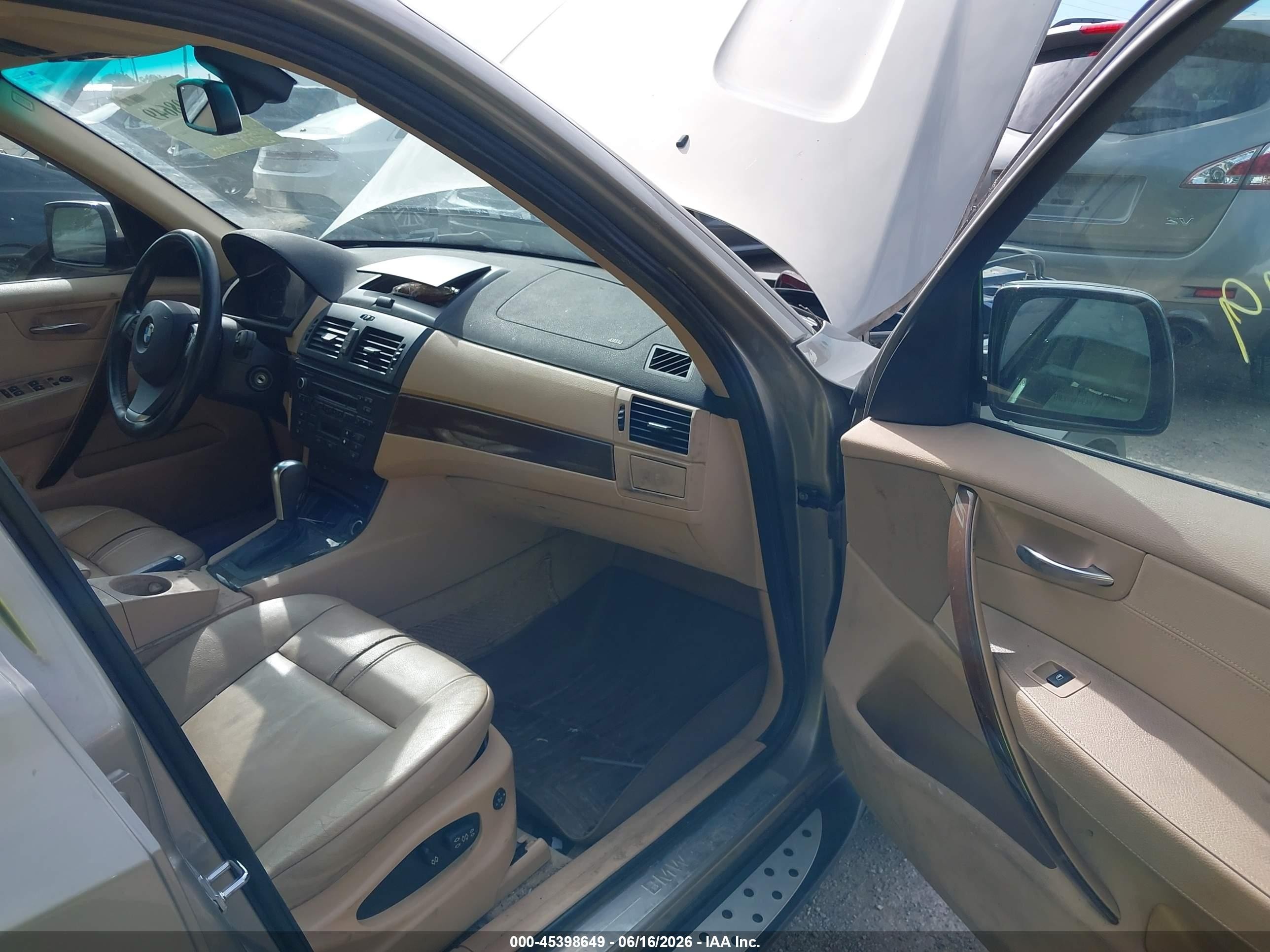 2009 Bmw X3 Xdrive30i Gray vin: WBXPC934X9WJ24914