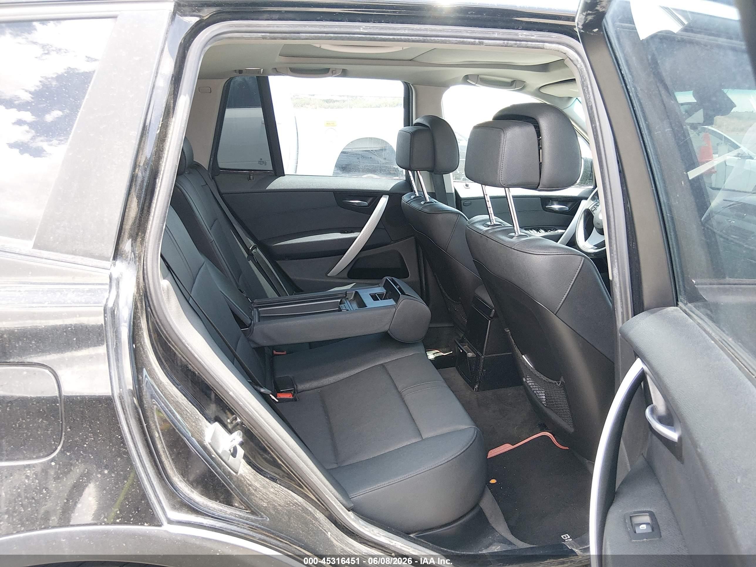 2009 Bmw X3 Xdrive30i Black vin: WBXPC934X9WJ28297