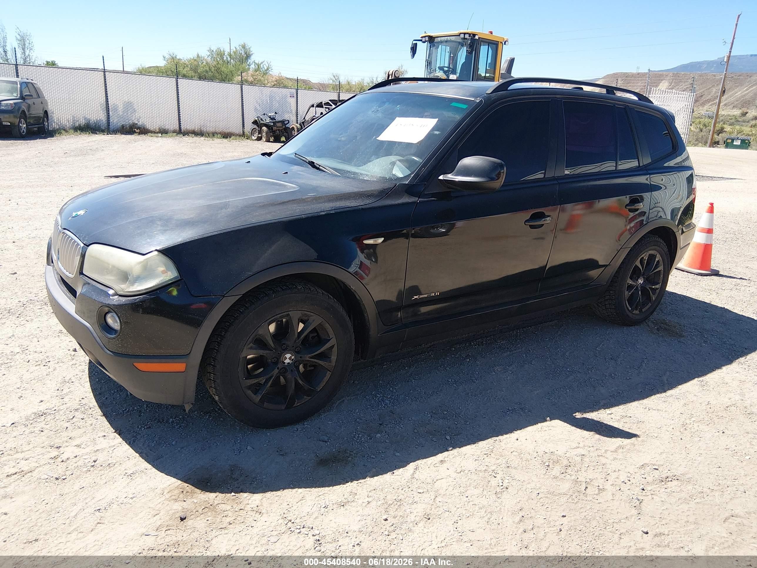 2010 Bmw X3 Xdrive30i Черный vin: WBXPC9C40AWJ31620