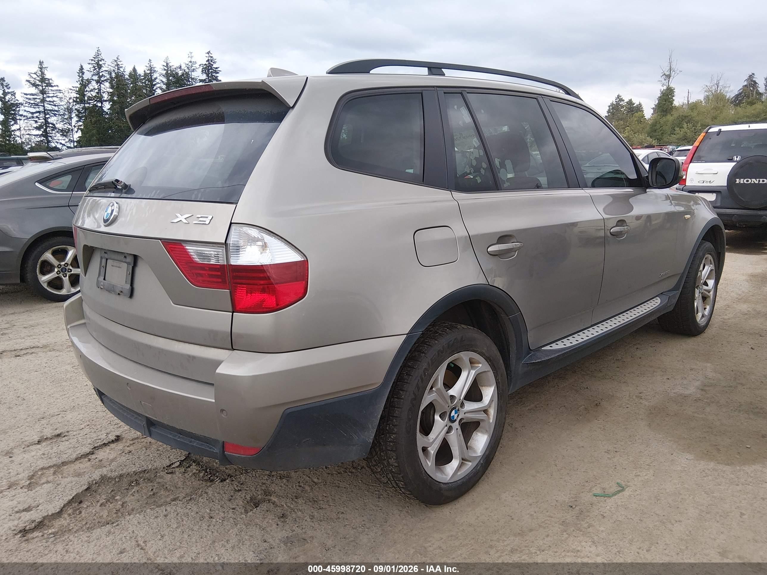 2010 Bmw X3 Xdrive30i Gold vin: WBXPC9C40AWJ36705