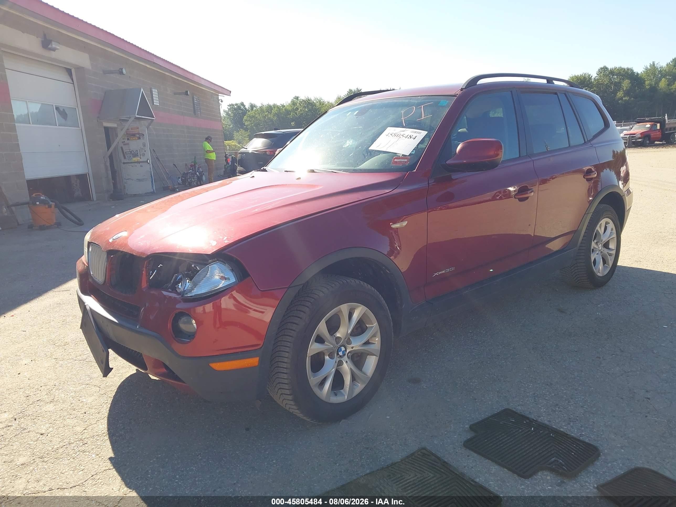 2010 Bmw X3 Xdrive30i Red vin: WBXPC9C40AWJ38308