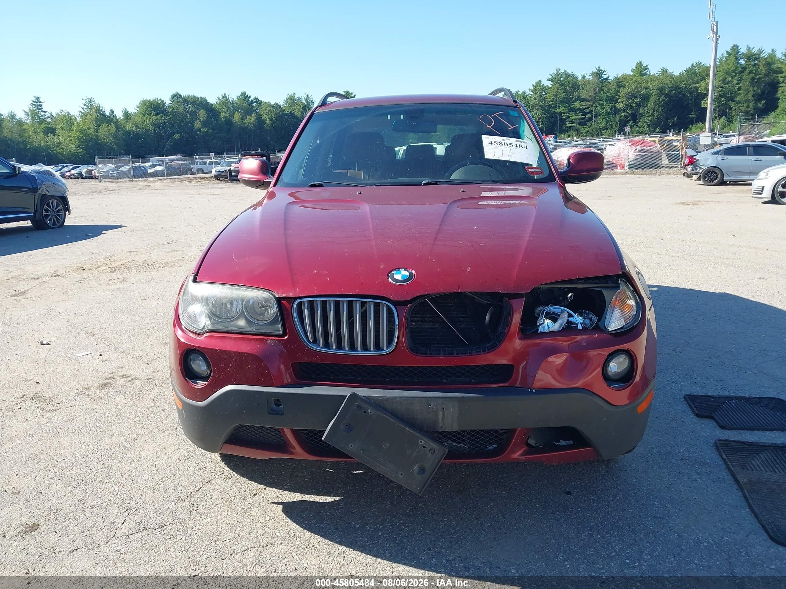 2010 Bmw X3 Xdrive30i Red vin: WBXPC9C40AWJ38308