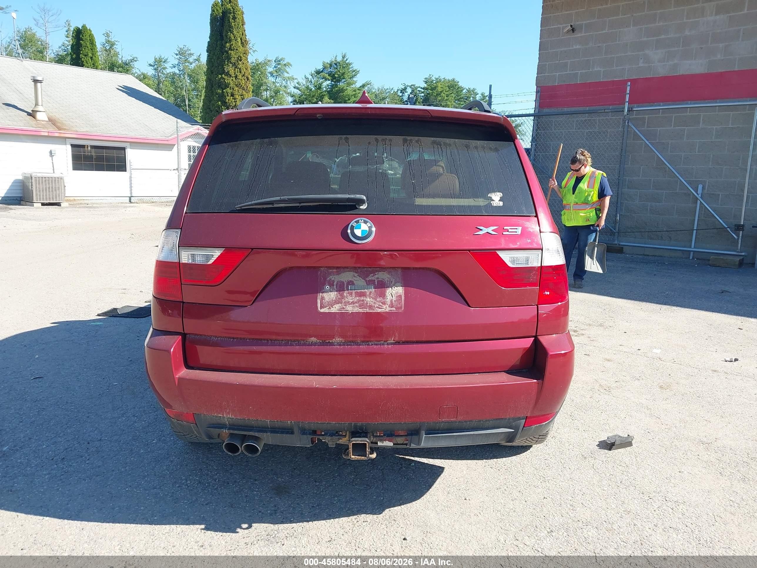 2010 Bmw X3 Xdrive30i Red vin: WBXPC9C40AWJ38308