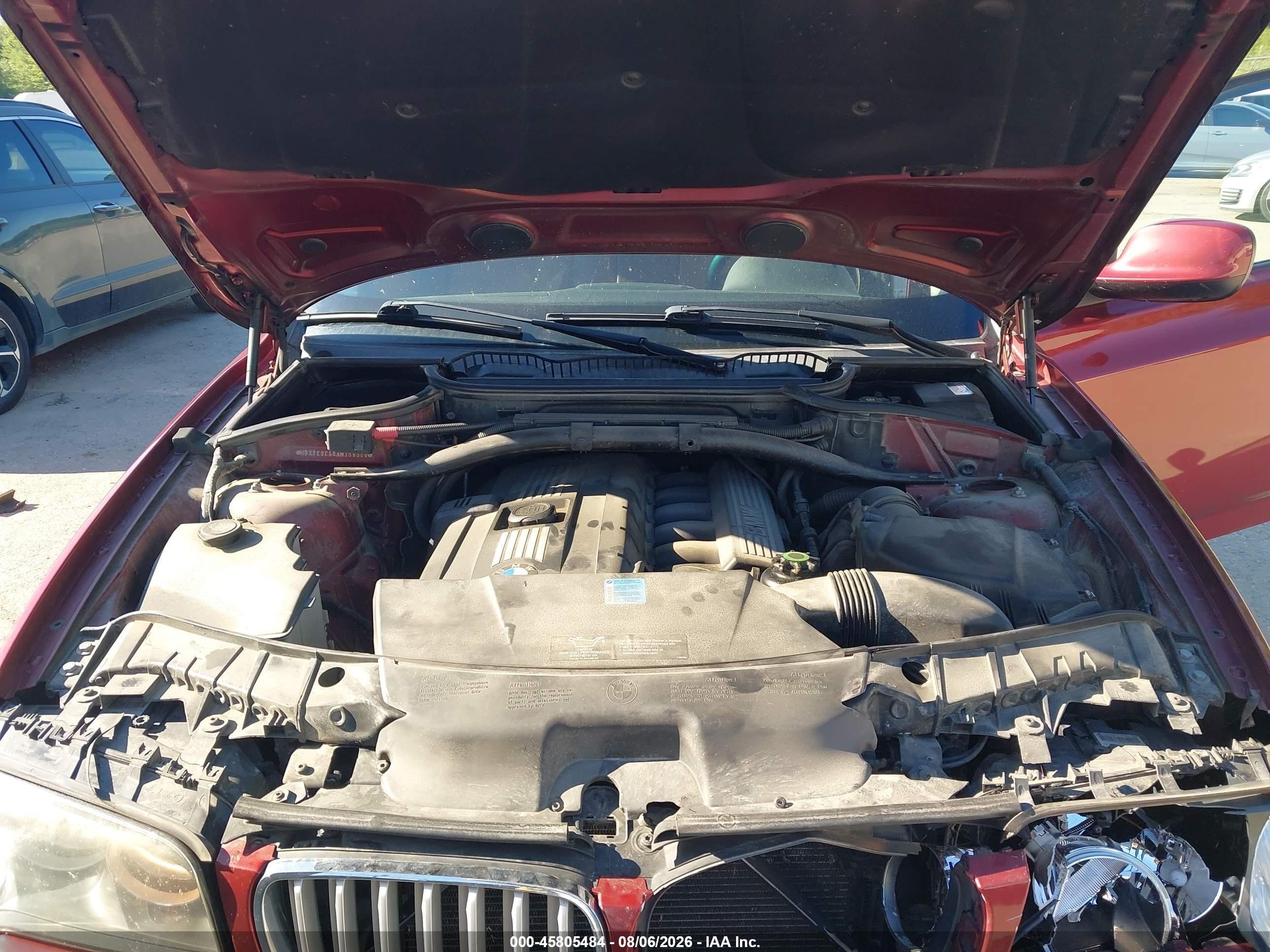 2010 Bmw X3 Xdrive30i Red vin: WBXPC9C40AWJ38308