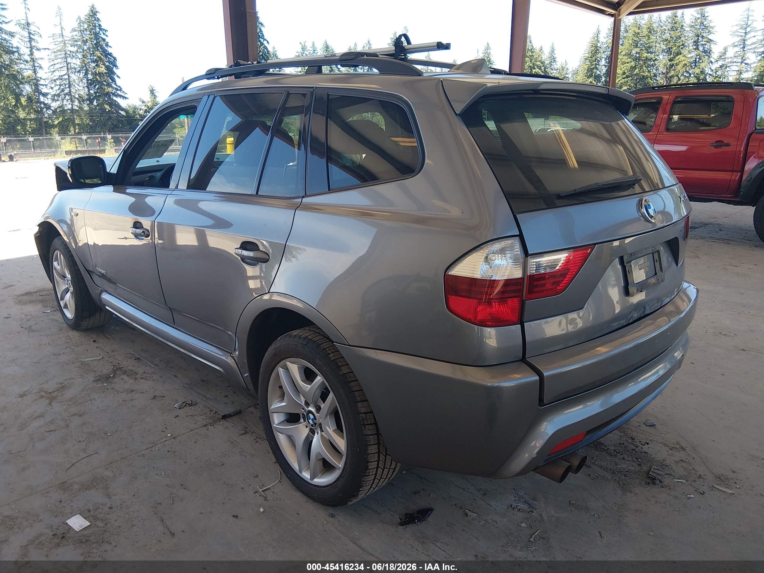 2010 Bmw X3 Xdrive30i Серый vin: WBXPC9C41AWJ33781
