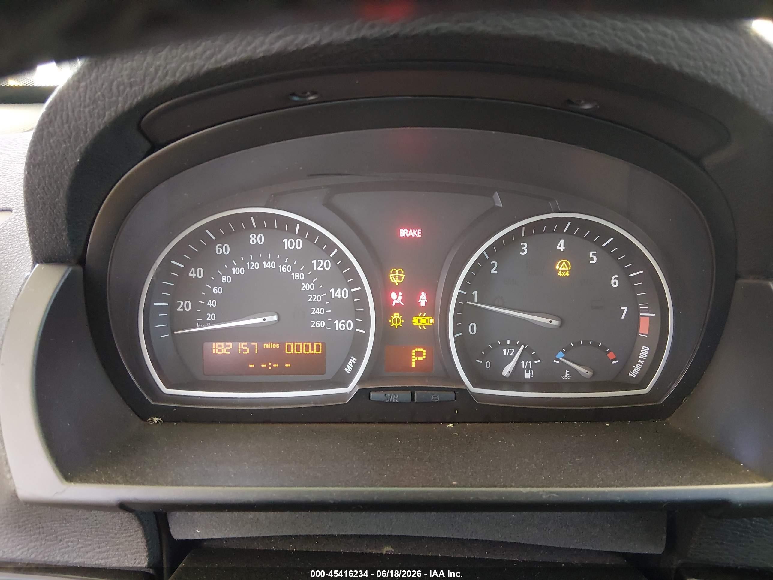 2010 Bmw X3 Xdrive30i Серый vin: WBXPC9C41AWJ33781