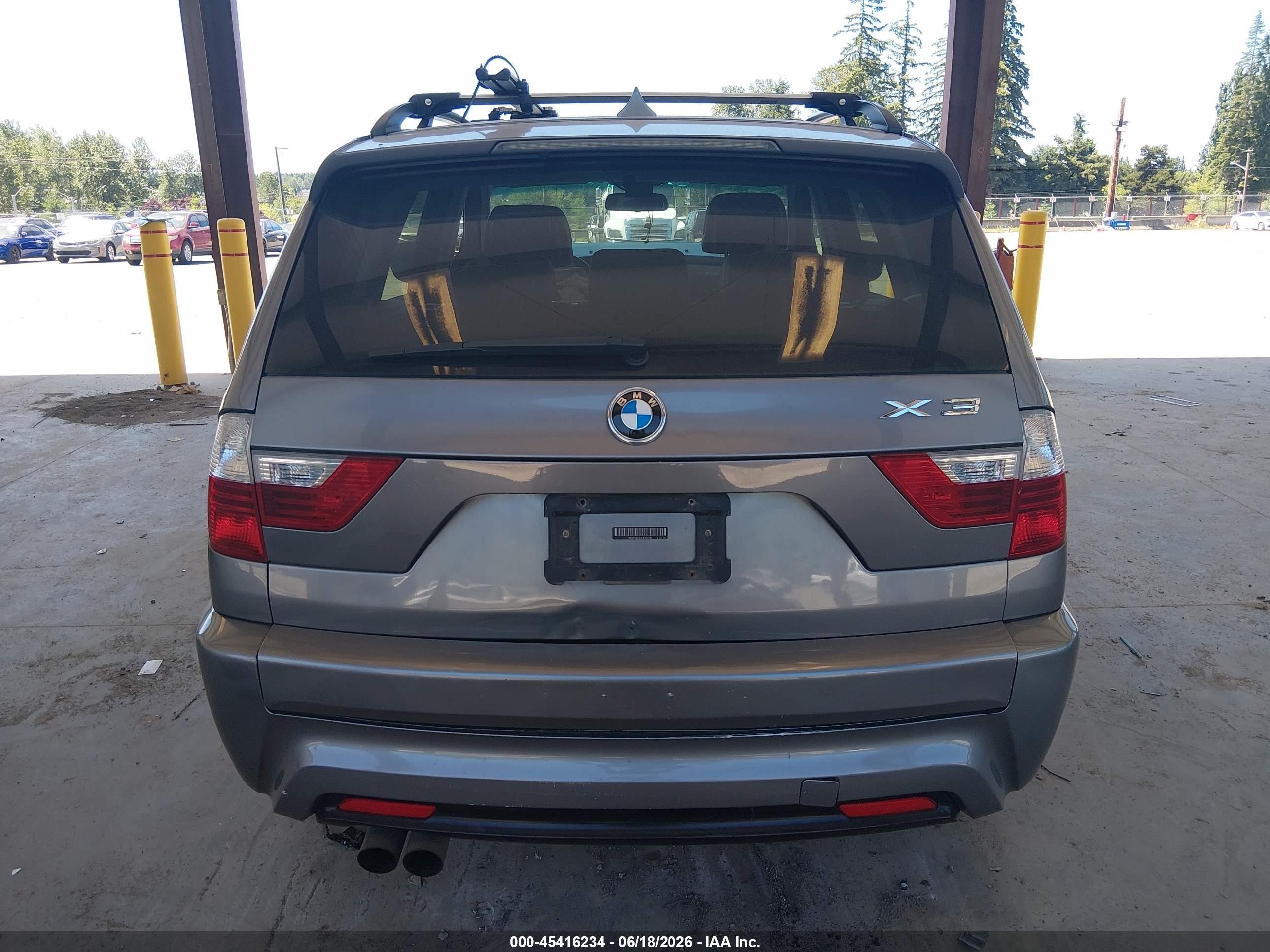 2010 Bmw X3 Xdrive30i Серый vin: WBXPC9C41AWJ33781