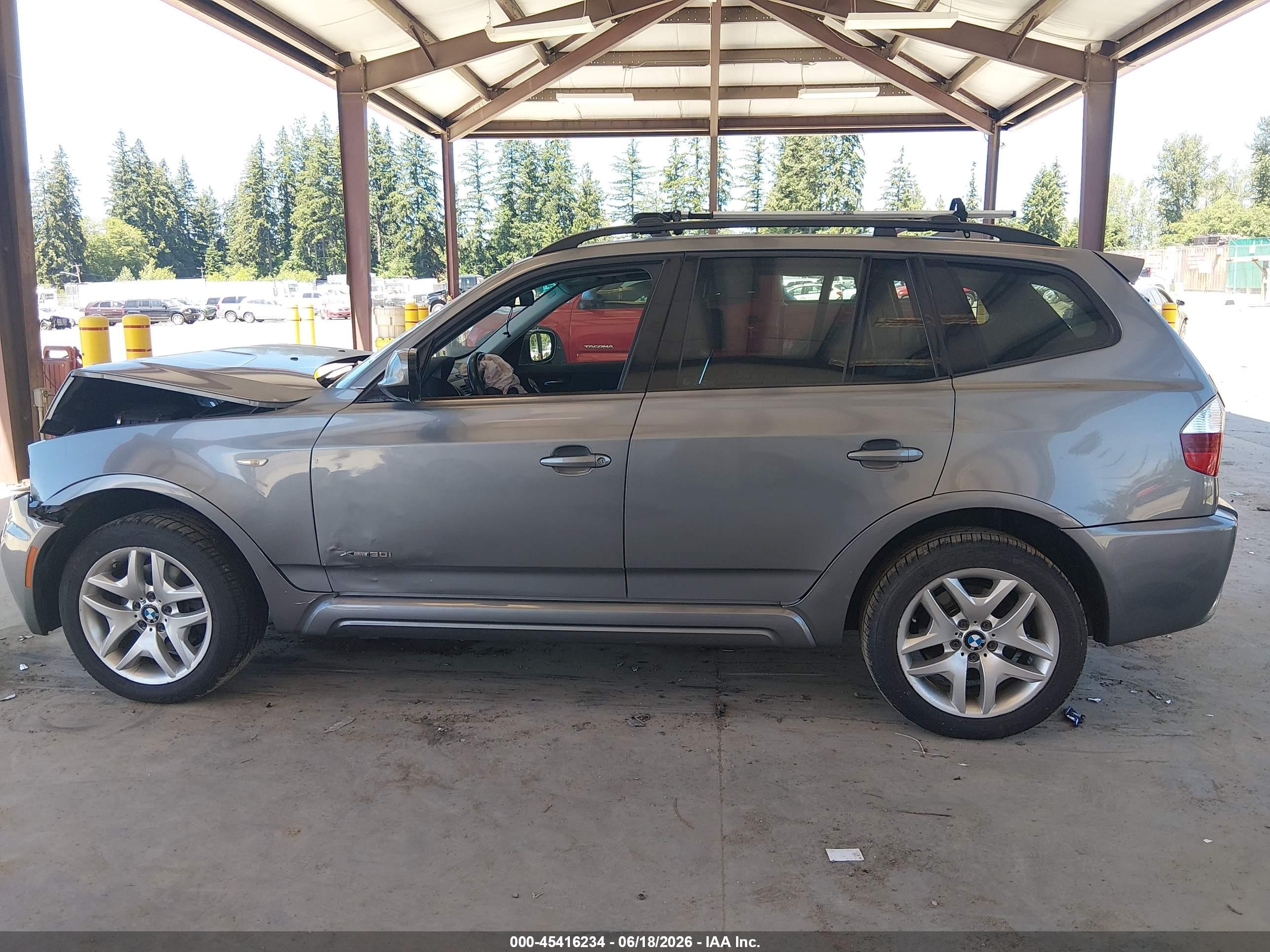 2010 Bmw X3 Xdrive30i Серый vin: WBXPC9C41AWJ33781