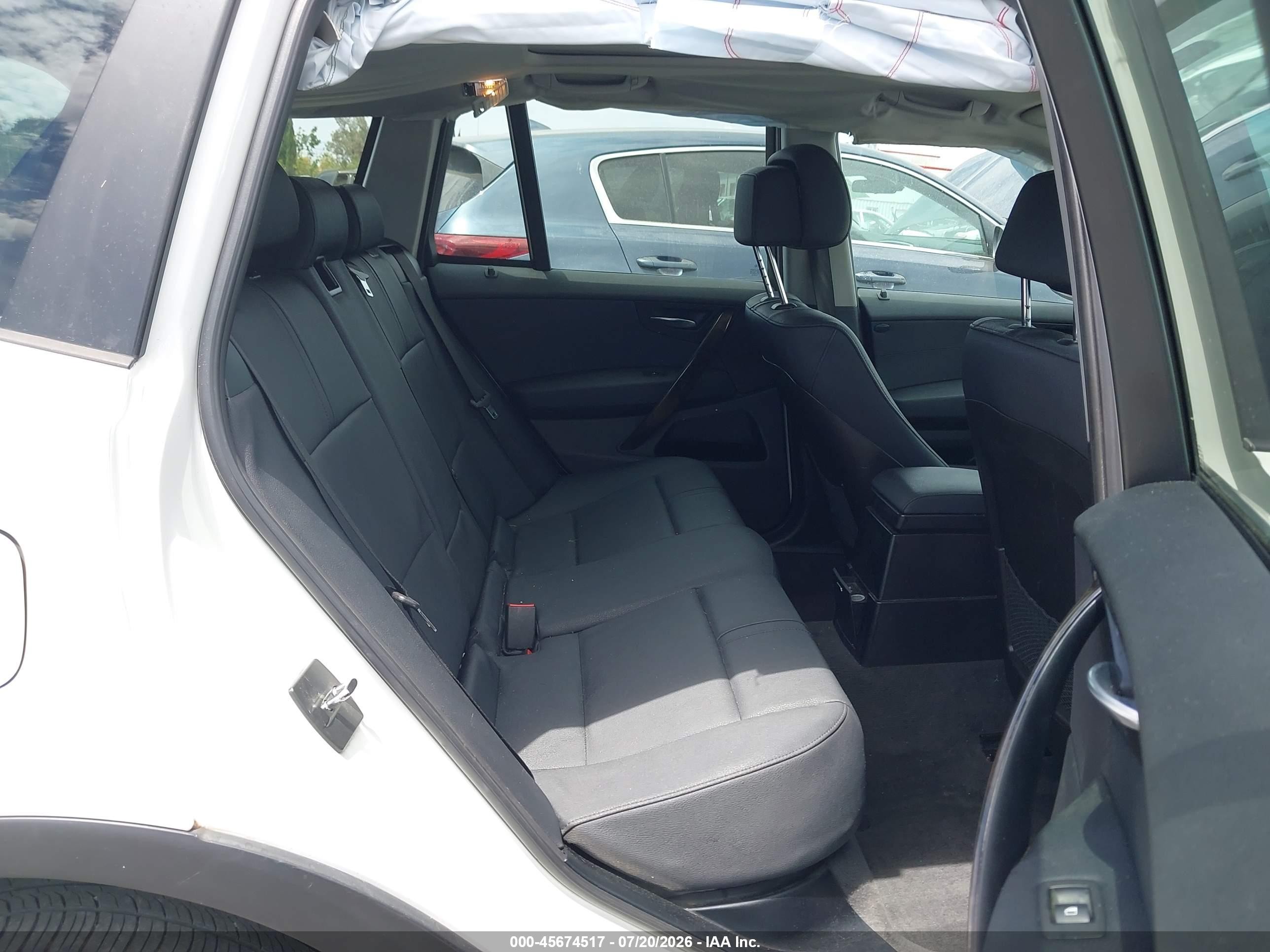 2010 Bmw X3 Xdrive30i White vin: WBXPC9C41AWJ34378