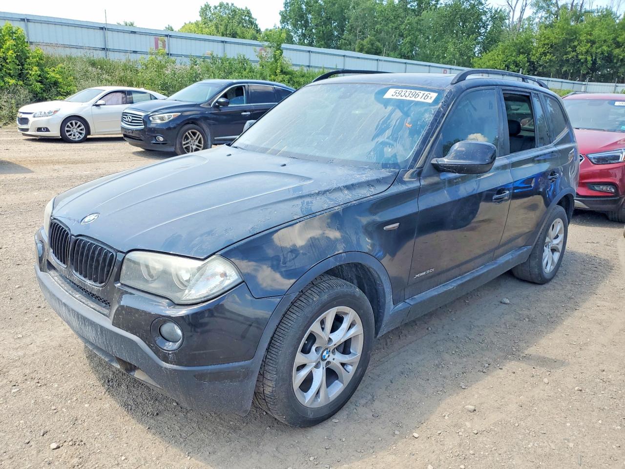 2010 Bmw X3 Xdrive30i Black vin: WBXPC9C41AWJ35224