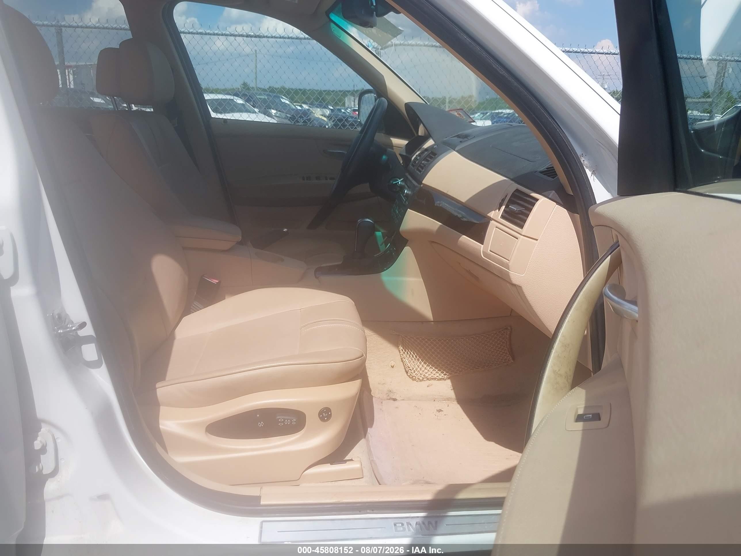 2010 Bmw X3 Xdrive30i White vin: WBXPC9C43AWJ32759