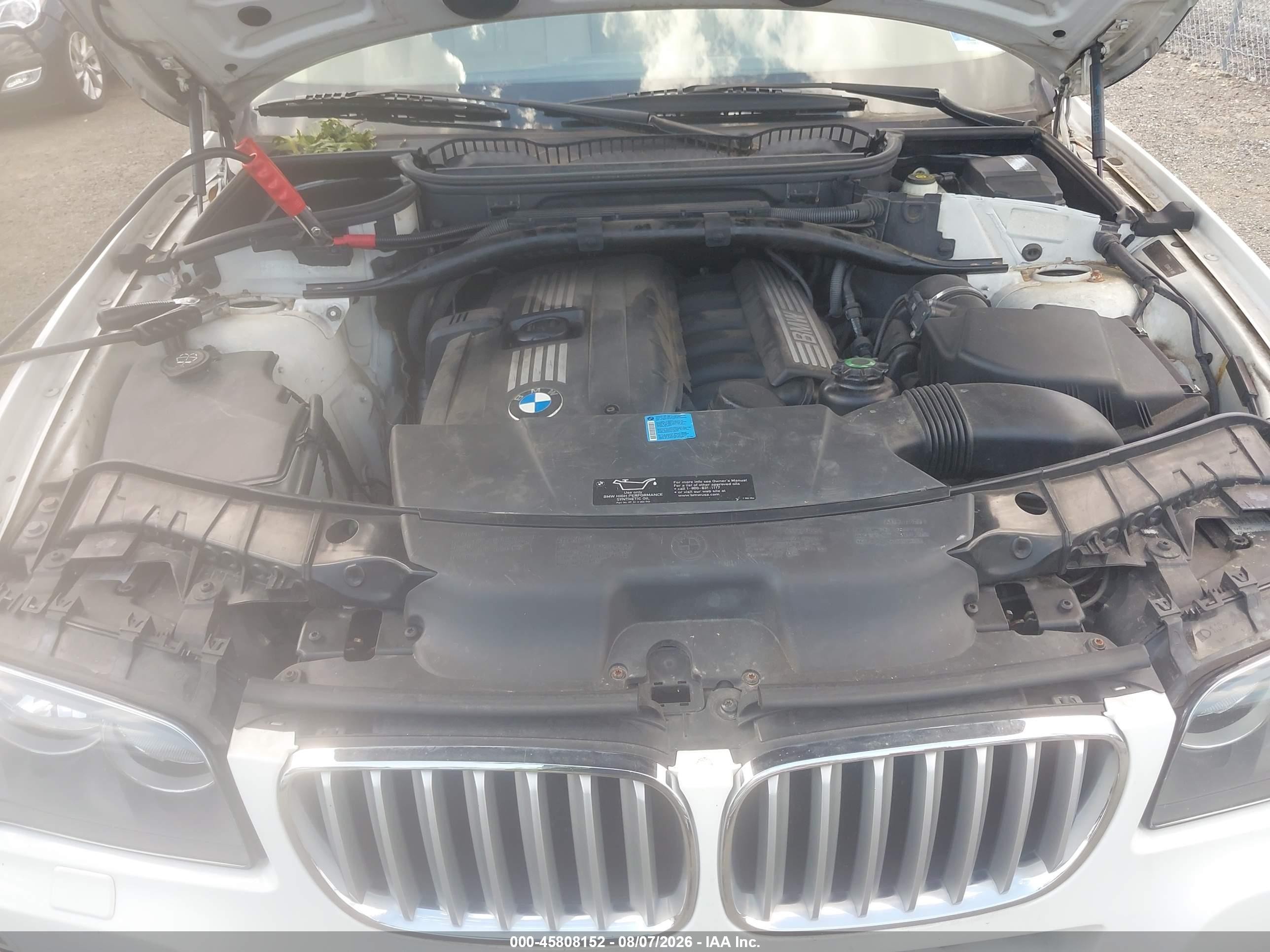 2010 Bmw X3 Xdrive30i White vin: WBXPC9C43AWJ32759