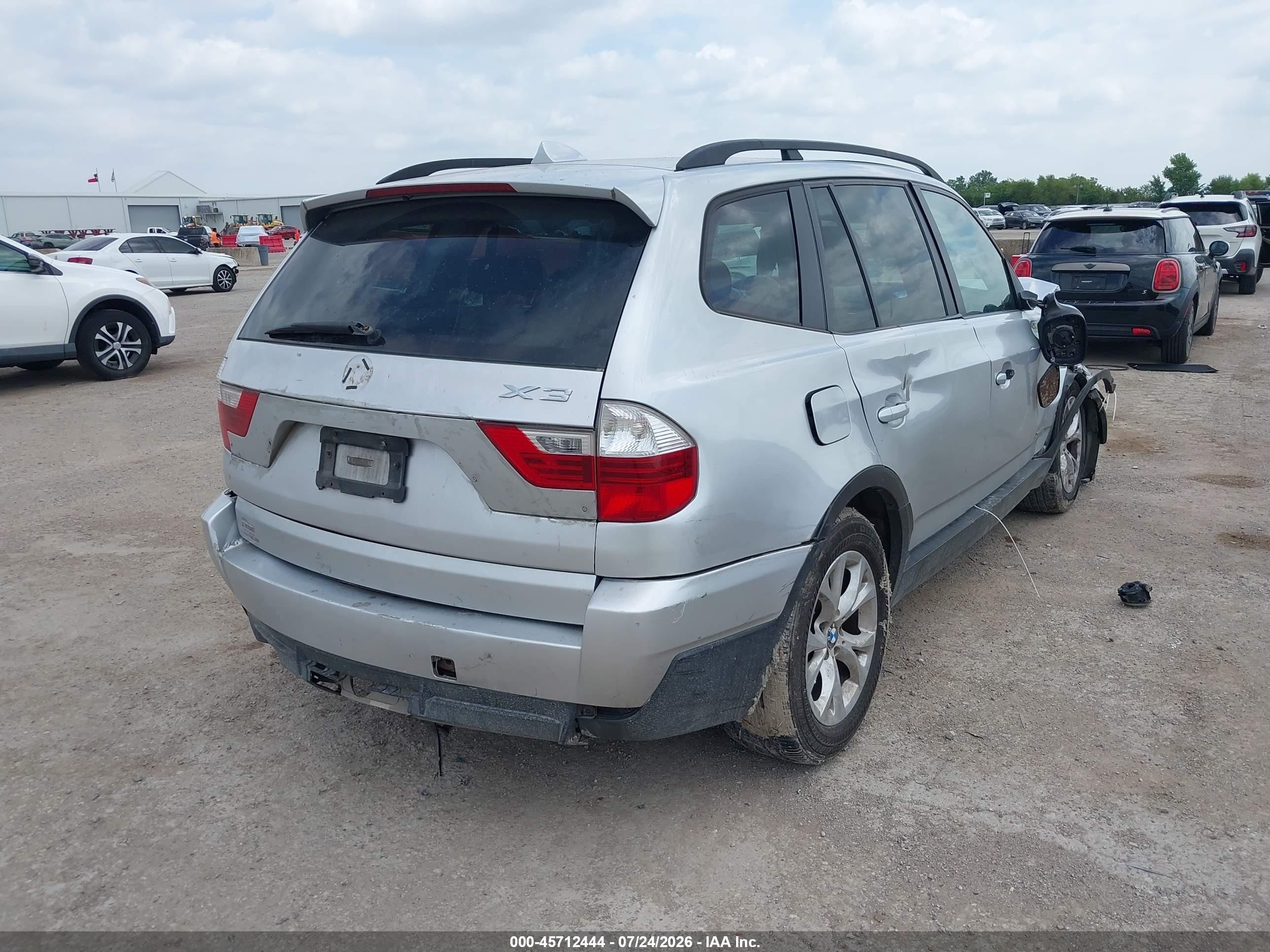 2010 Bmw X3 Xdrive30i Silver vin: WBXPC9C43AWJ36066