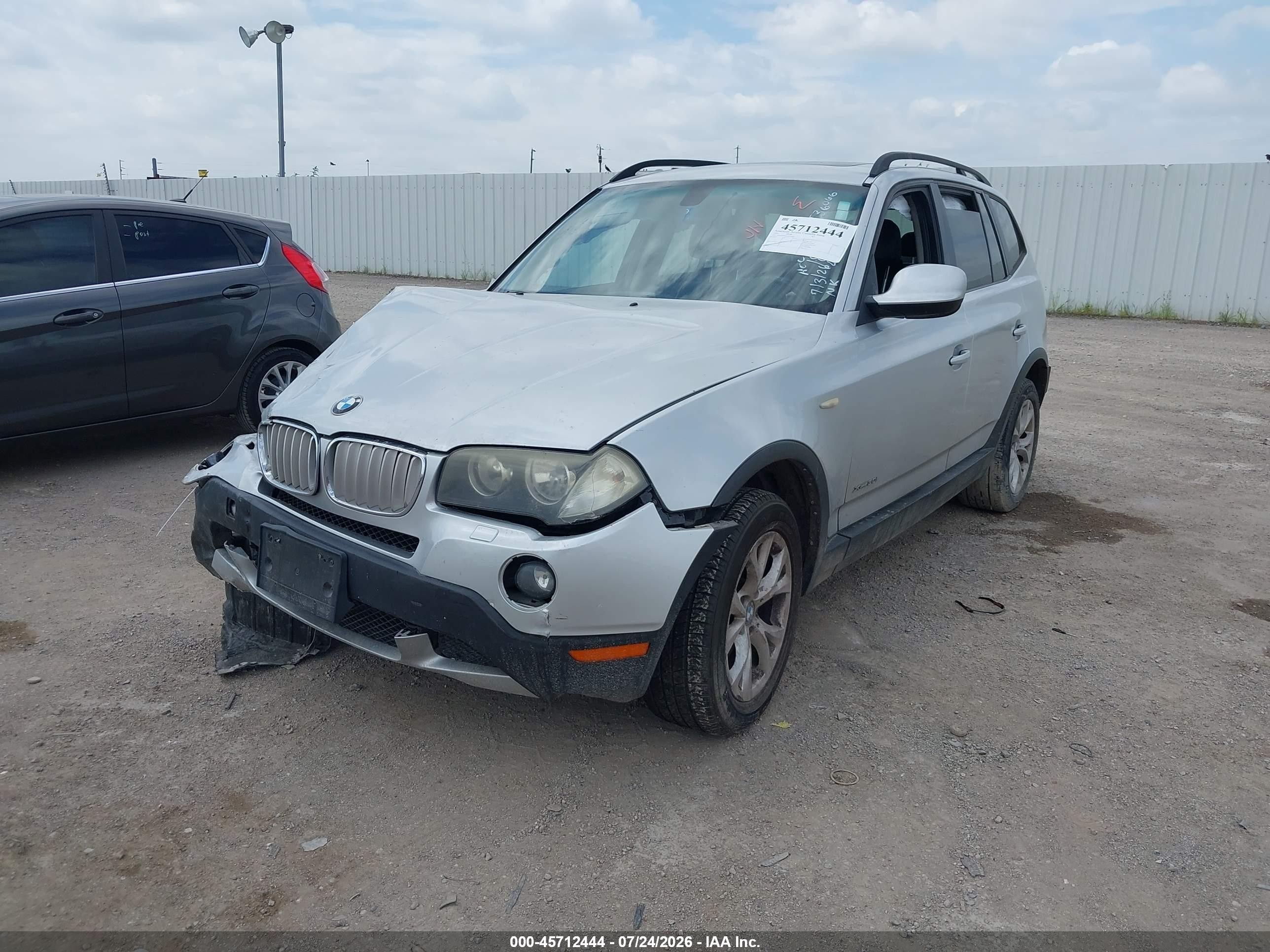 2010 Bmw X3 Xdrive30i Silver vin: WBXPC9C43AWJ36066
