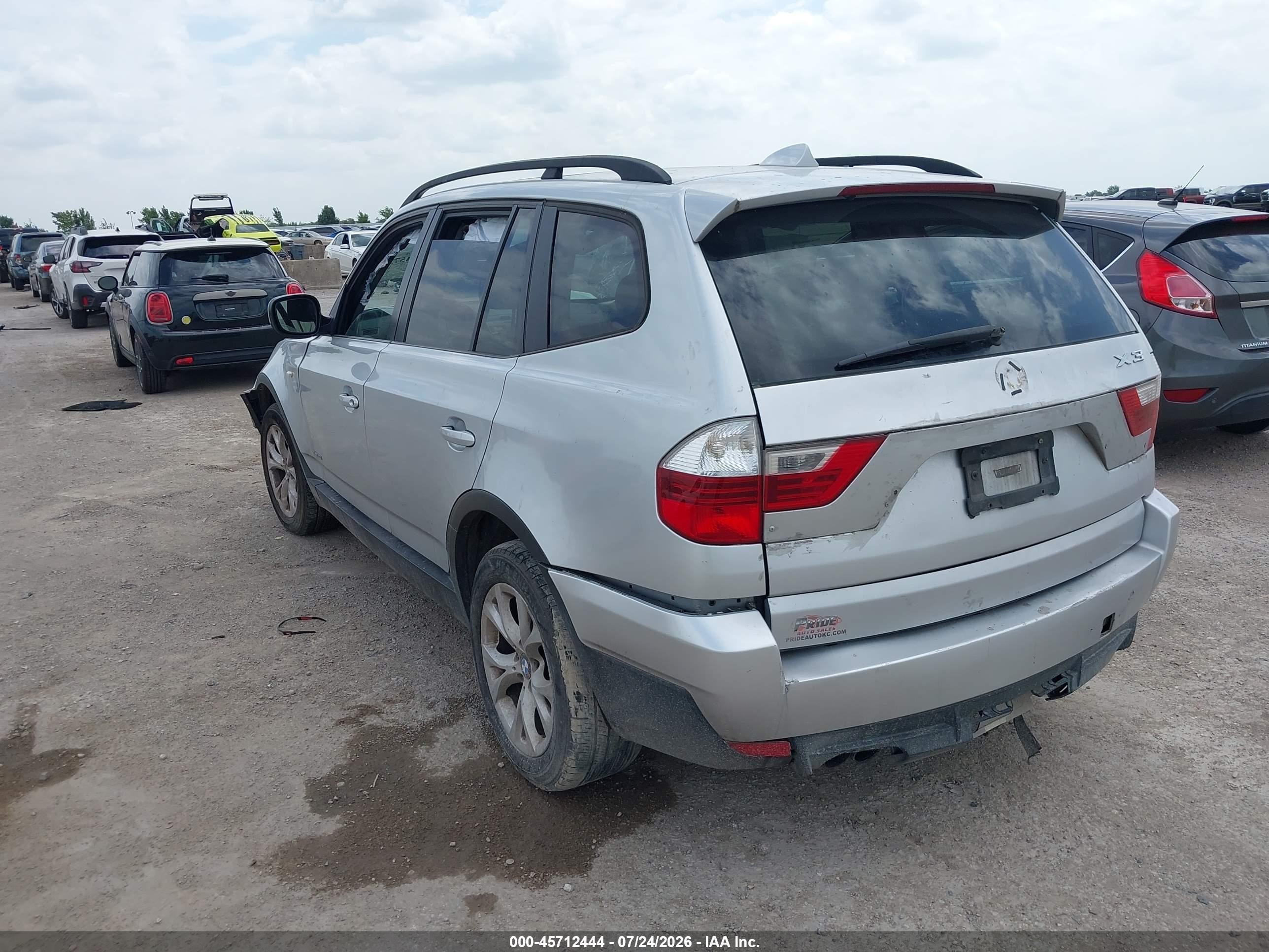 2010 Bmw X3 Xdrive30i Silver vin: WBXPC9C43AWJ36066