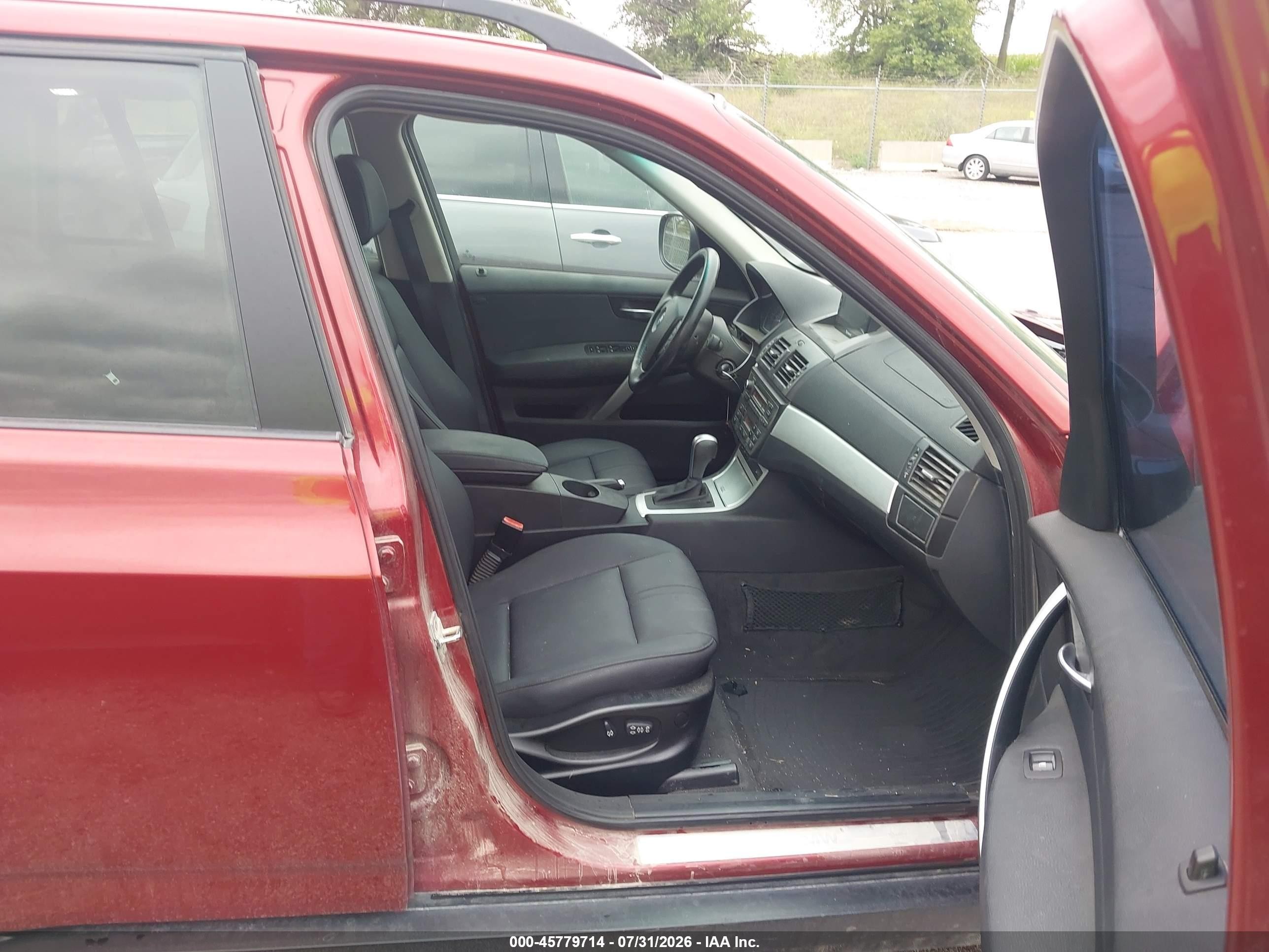2010 Bmw X3 Xdrive30i Red vin: WBXPC9C44AWJ33063