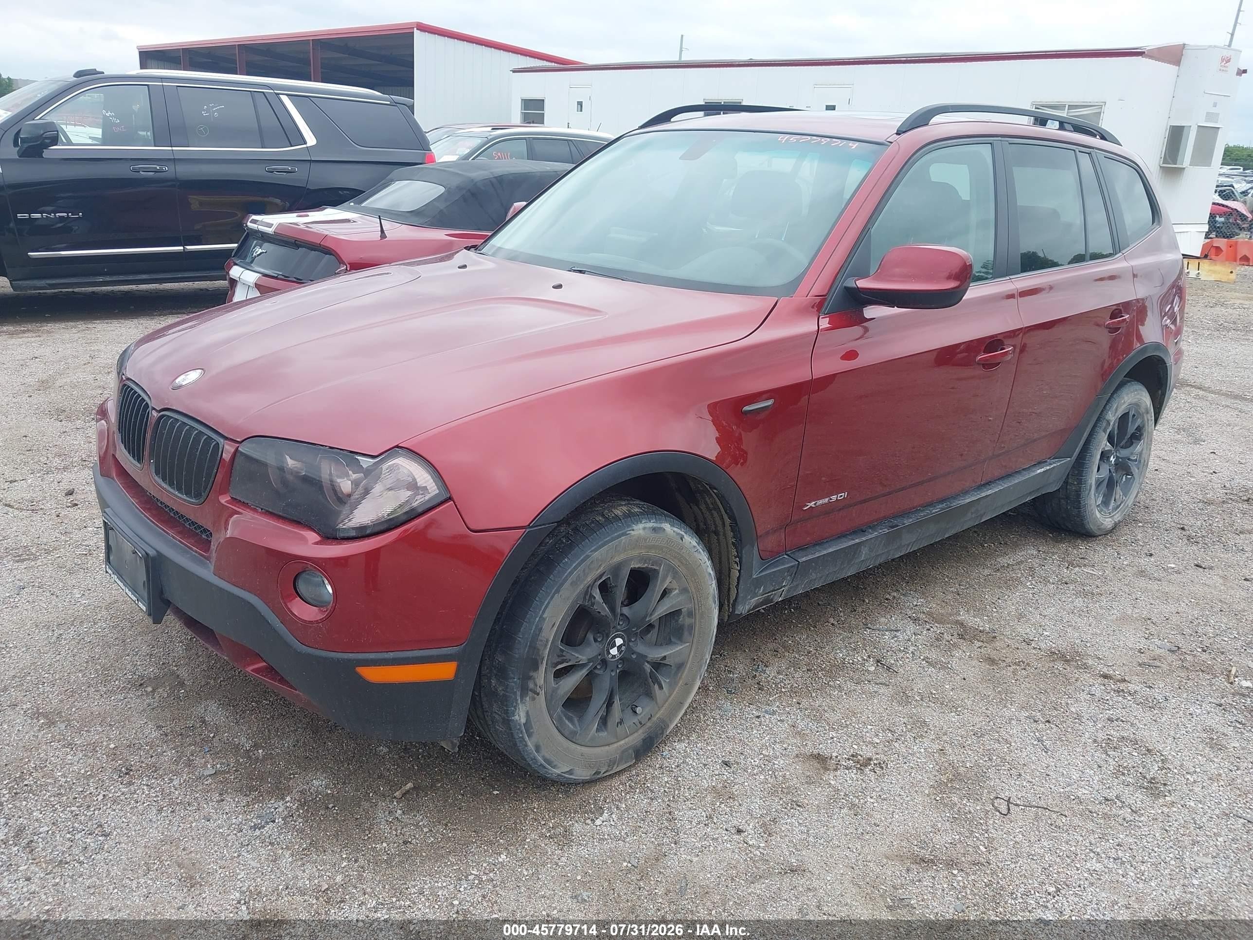 2010 Bmw X3 Xdrive30i Red vin: WBXPC9C44AWJ33063