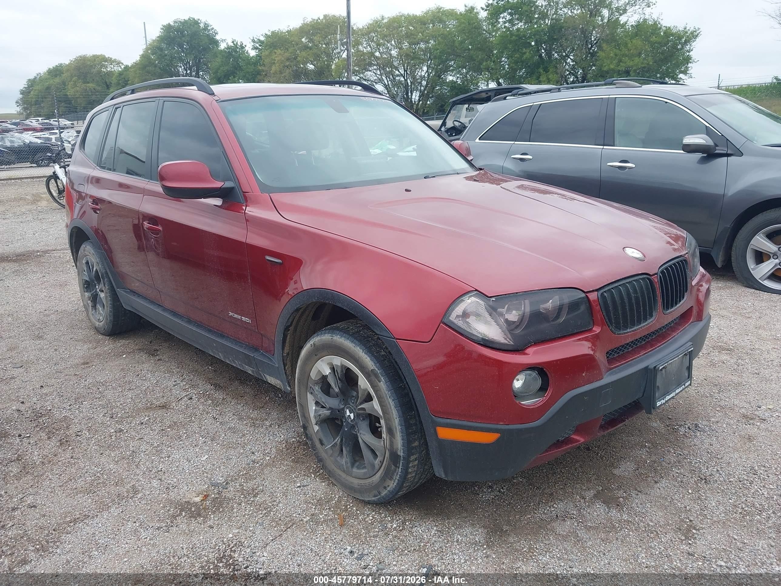 2010 Bmw X3 Xdrive30i Red vin: WBXPC9C44AWJ33063