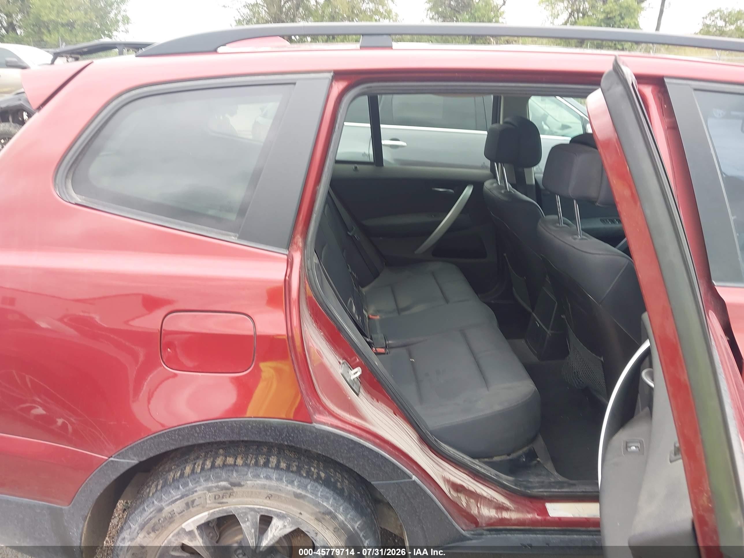 2010 Bmw X3 Xdrive30i Red vin: WBXPC9C44AWJ33063