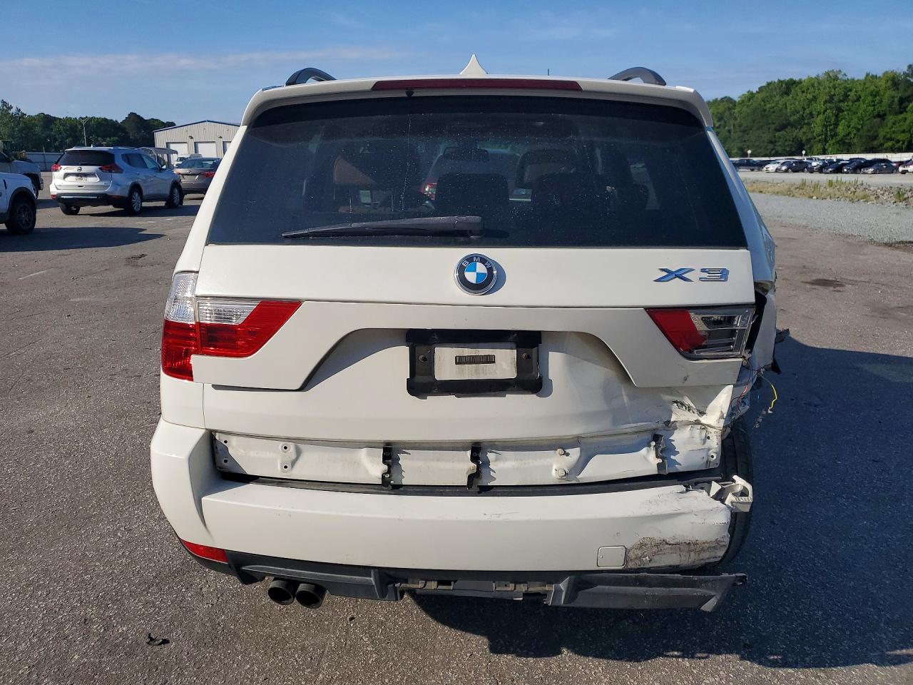 2010 Bmw X3 Xdrive30i White vin: WBXPC9C44AWJ36013