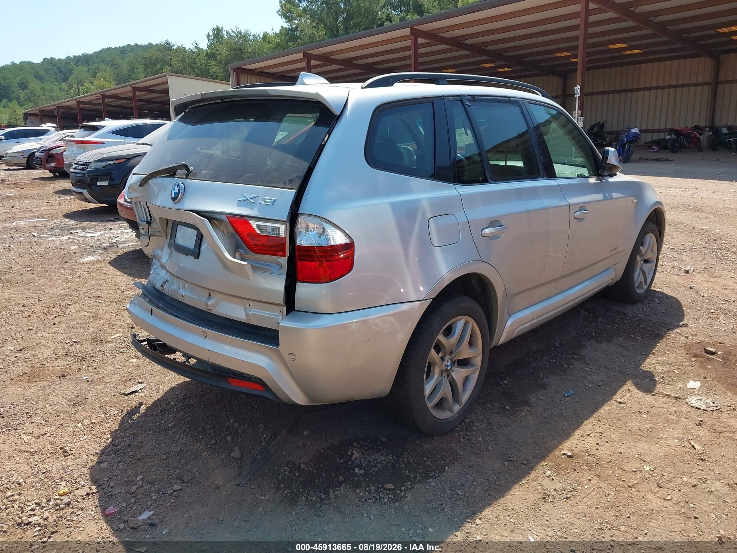 2010 Bmw X3 Xdrive30i Silver vin: WBXPC9C44AWJ38876