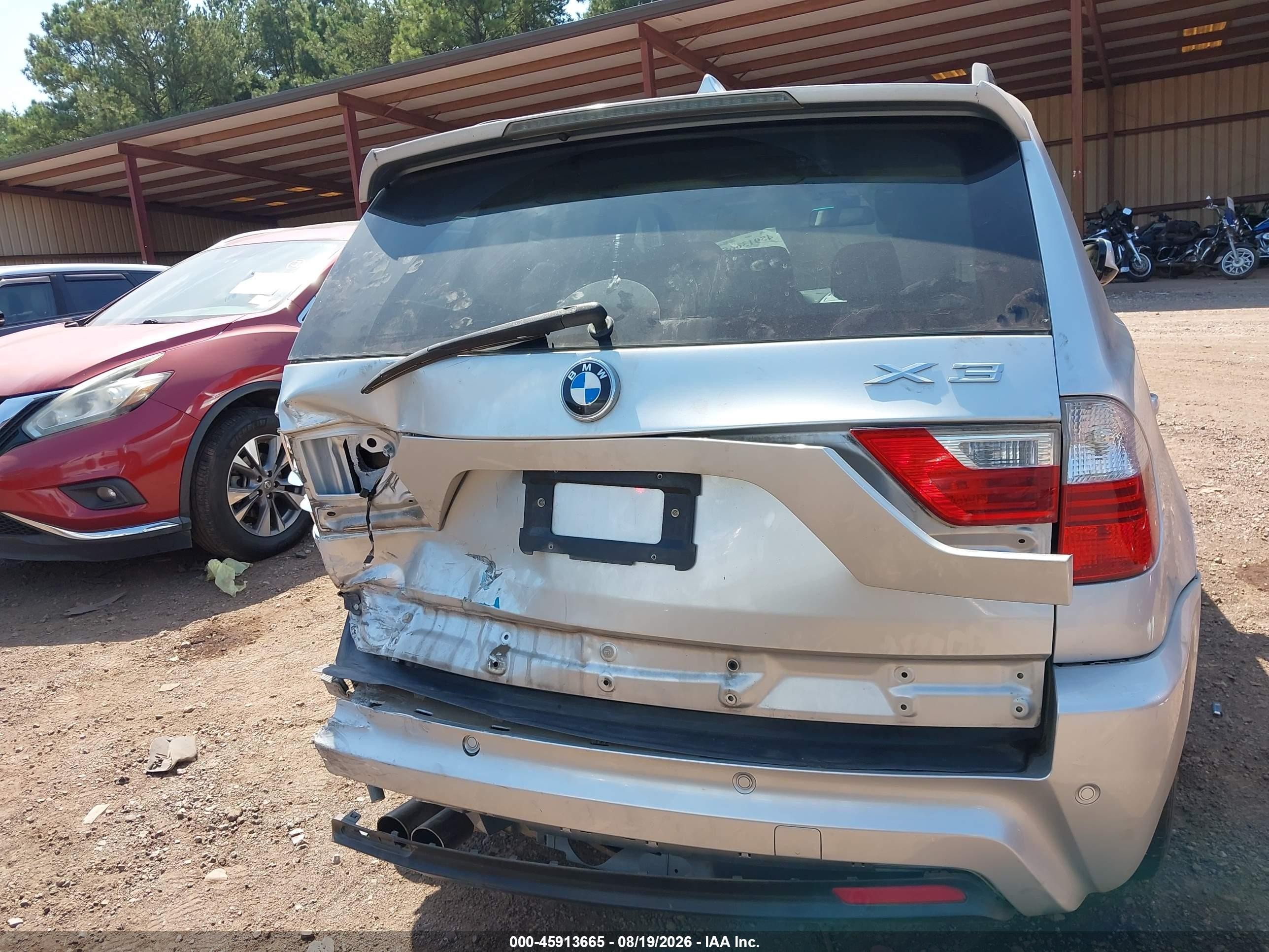 2010 Bmw X3 Xdrive30i Silver vin: WBXPC9C44AWJ38876
