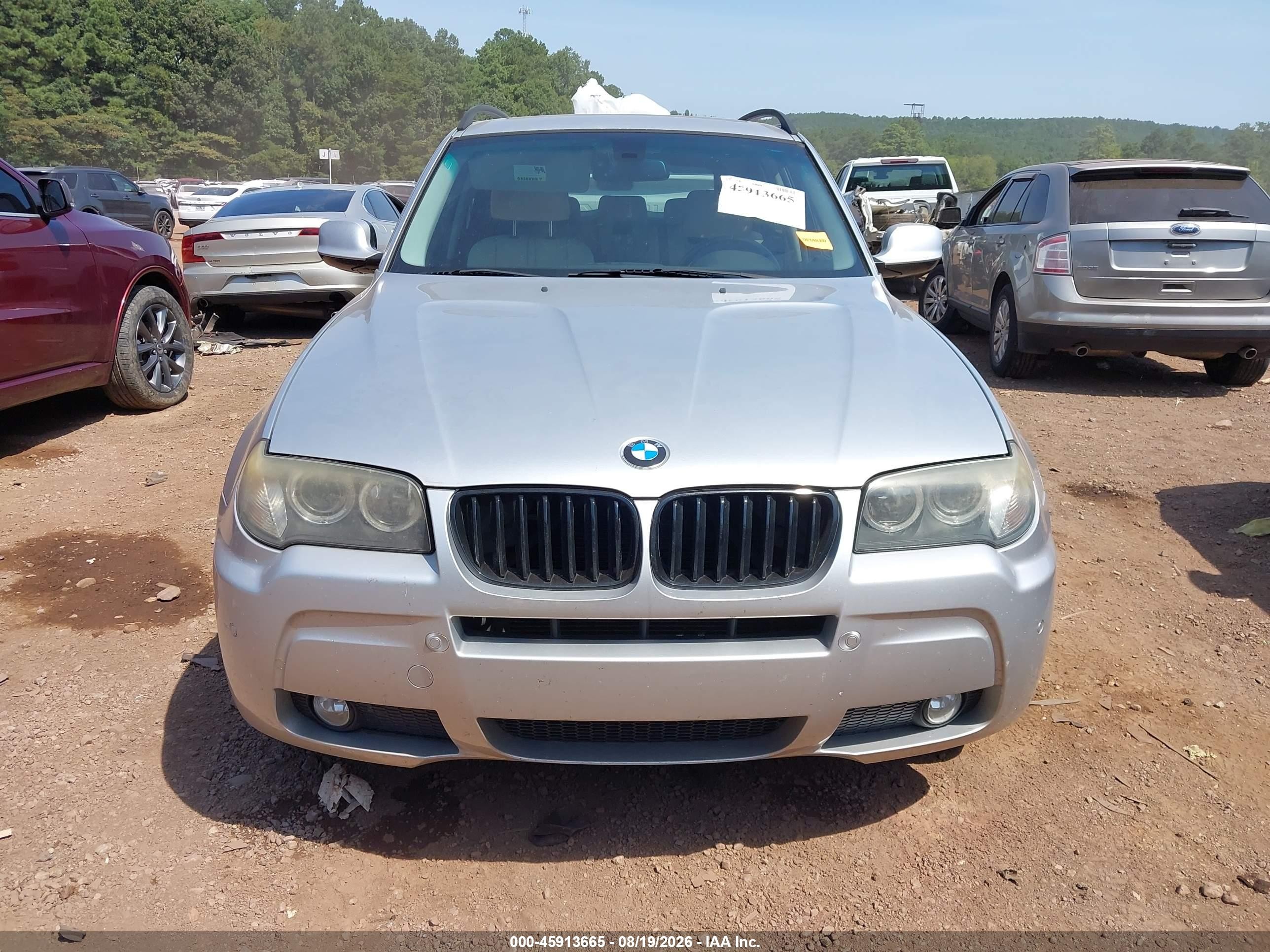 2010 Bmw X3 Xdrive30i Silver vin: WBXPC9C44AWJ38876