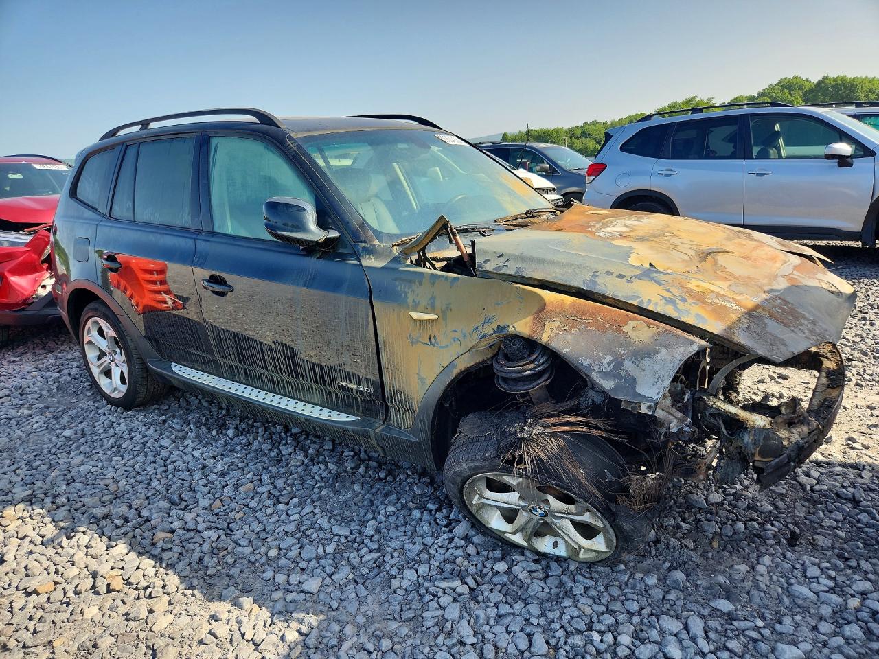 2010 Bmw X3 Xdrive30i Черный vin: WBXPC9C45AWJ31581