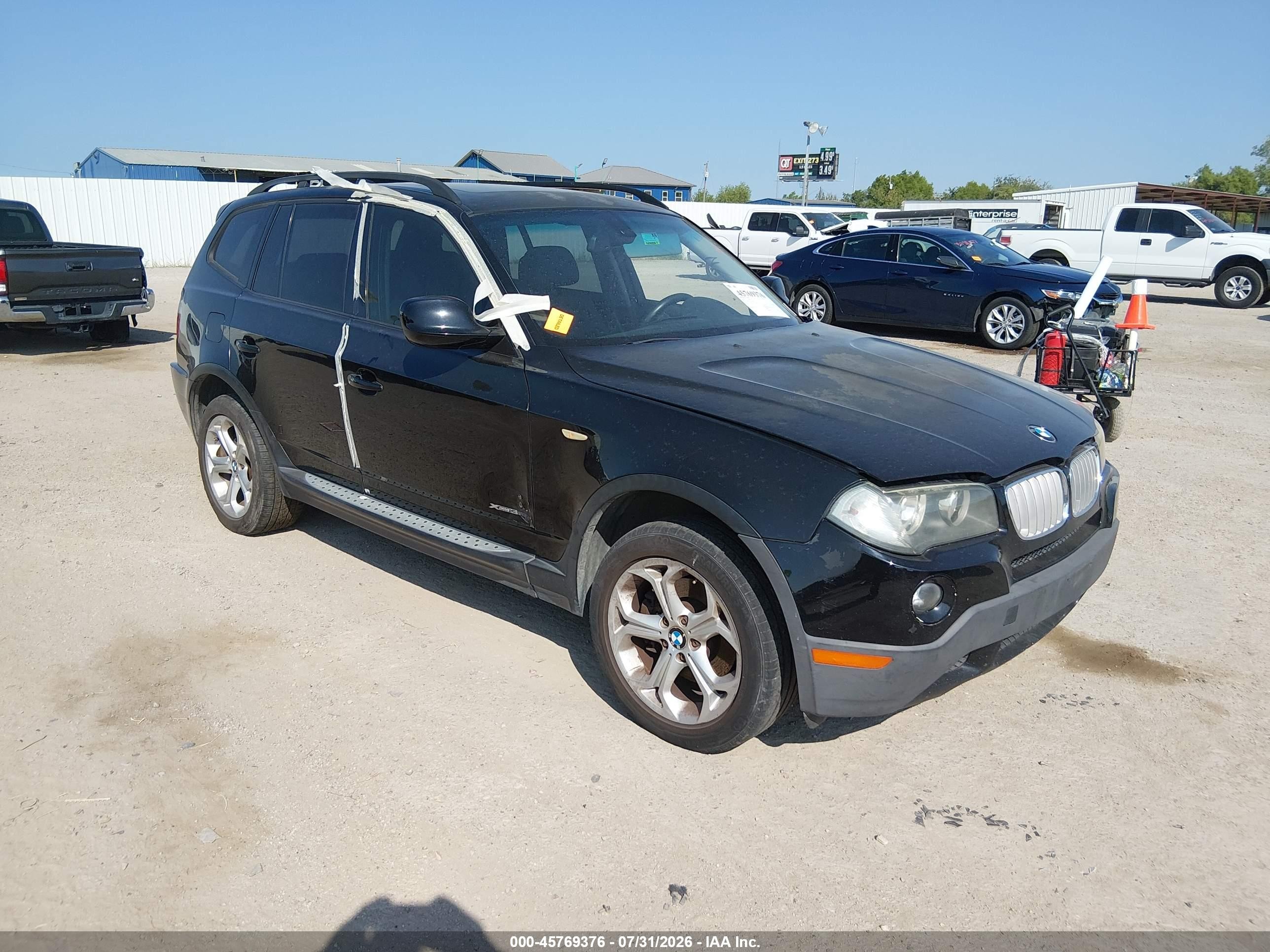 2010 Bmw X3 Xdrive30i Black vin: WBXPC9C45AWJ33881