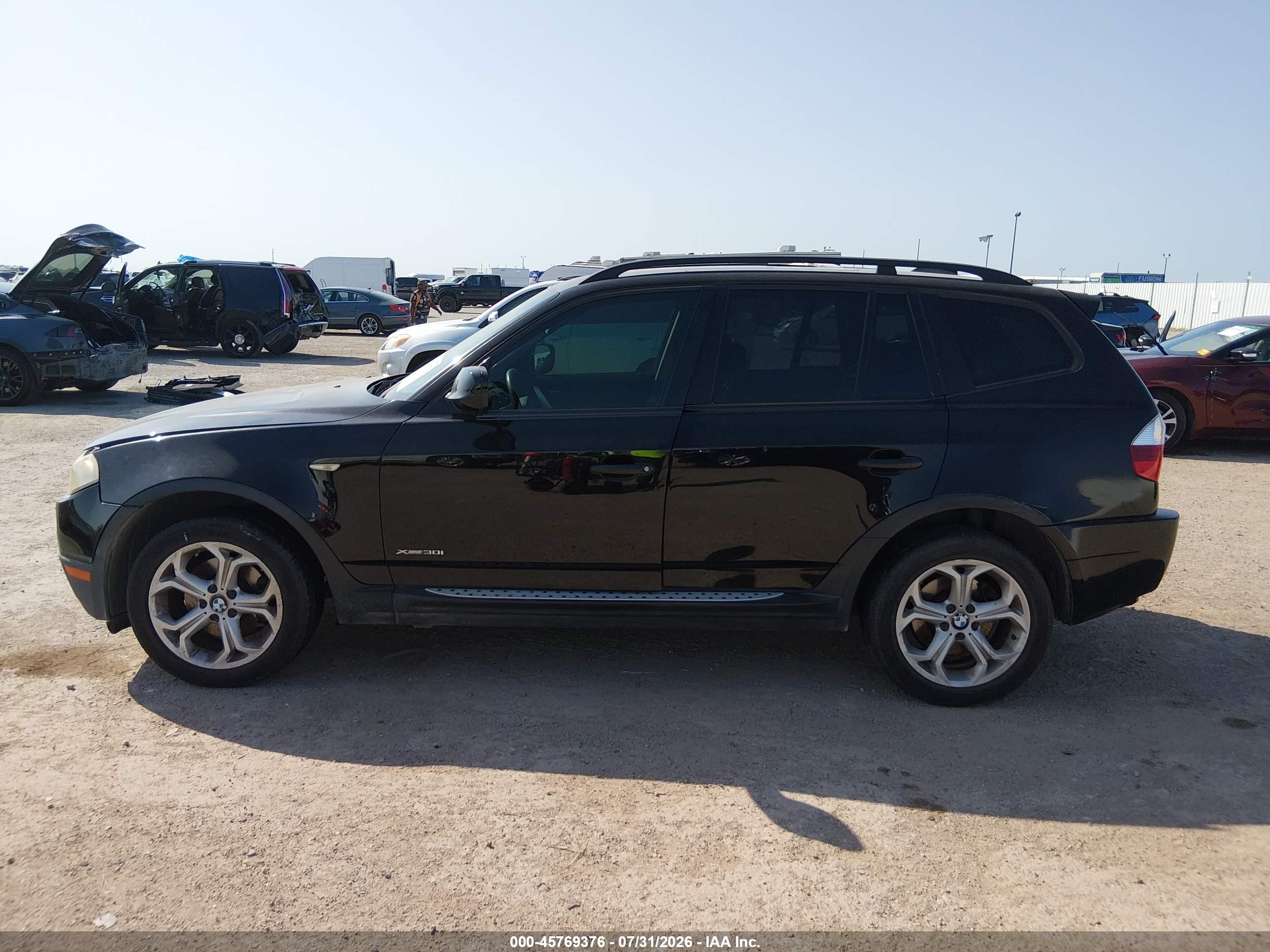 2010 Bmw X3 Xdrive30i Black vin: WBXPC9C45AWJ33881