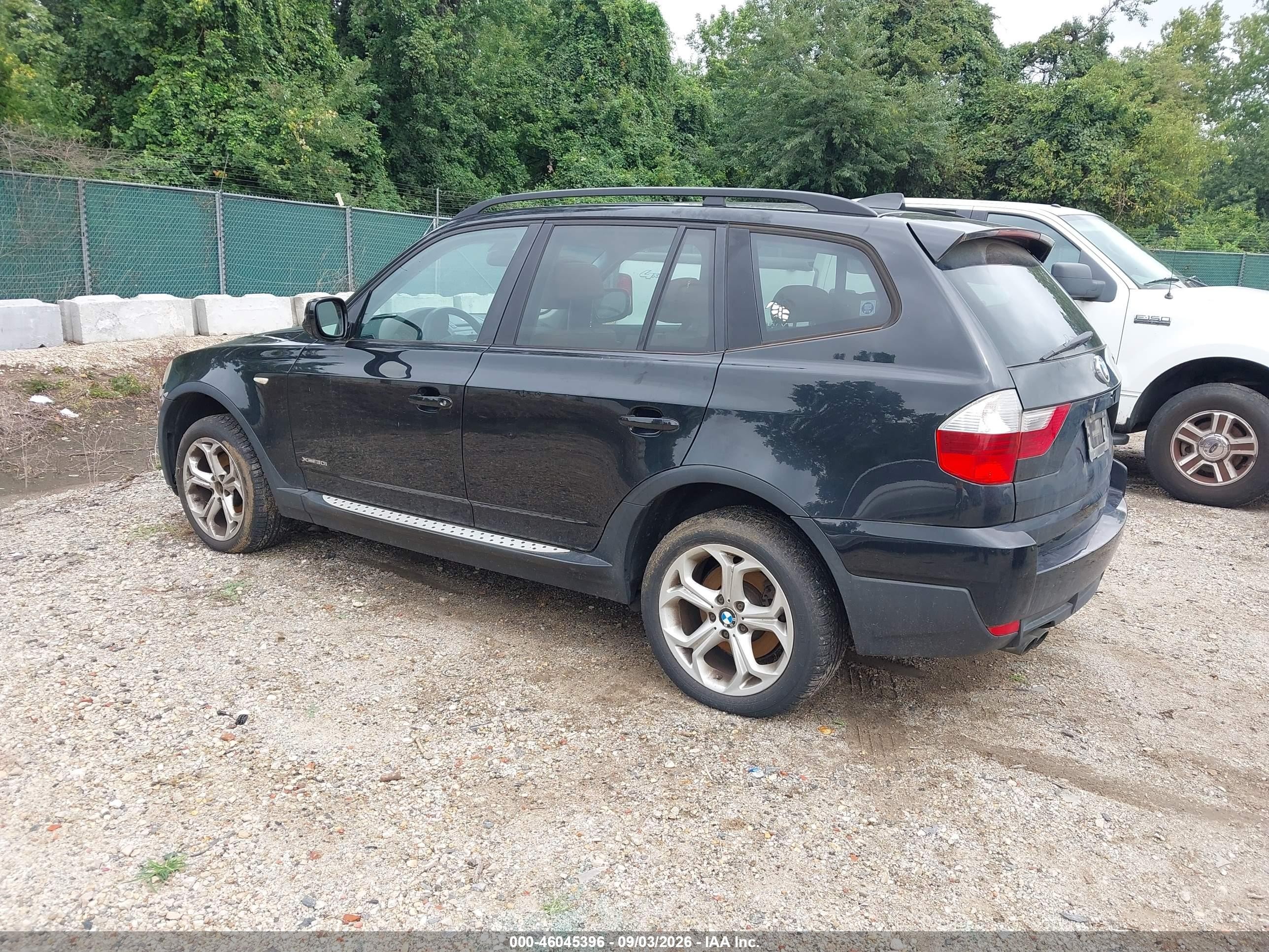 2010 Bmw X3 Xdrive30i Black vin: WBXPC9C46AWJ35526