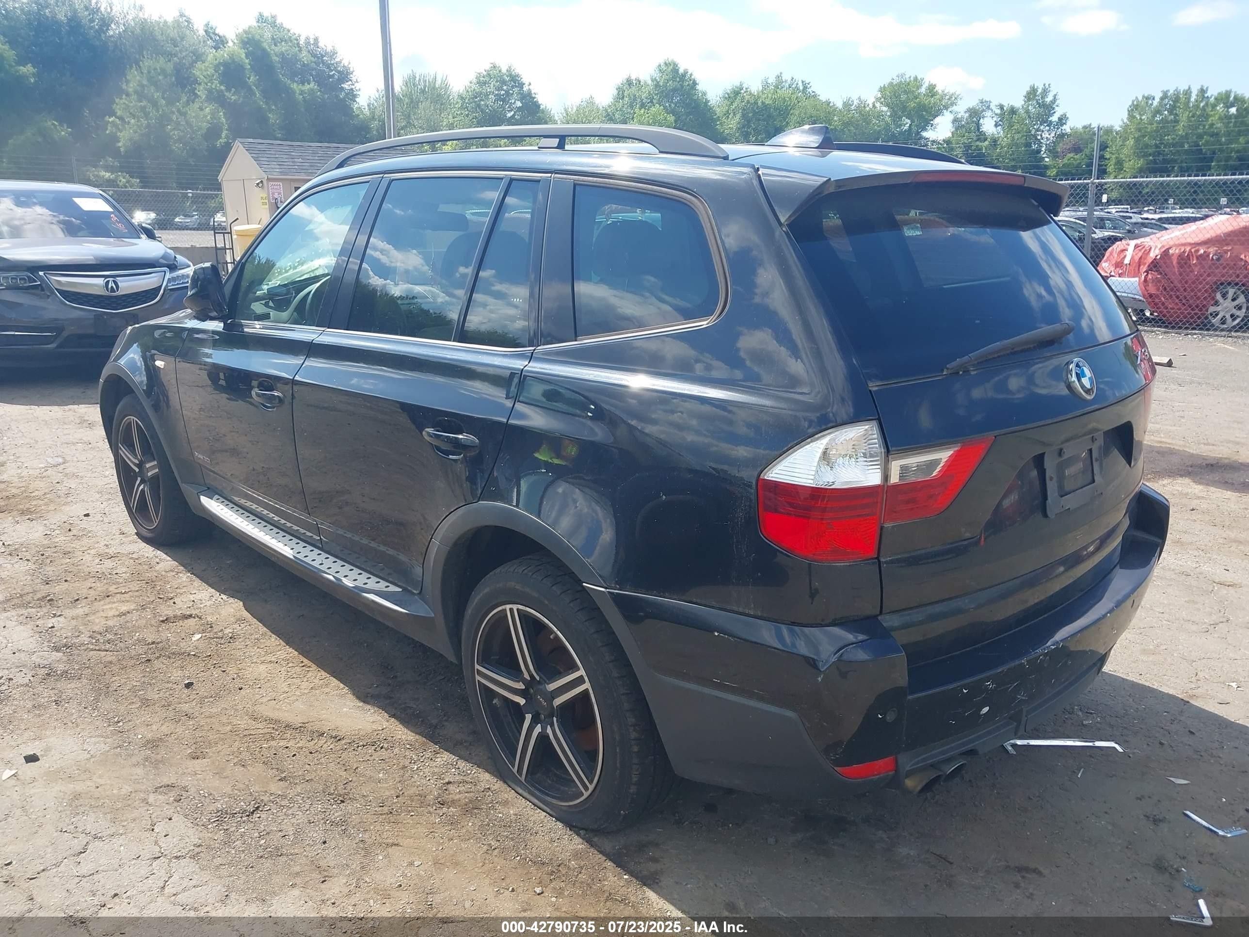 2010 Bmw X3 Xdrive30i Black vin: WBXPC9C47AWJ33316