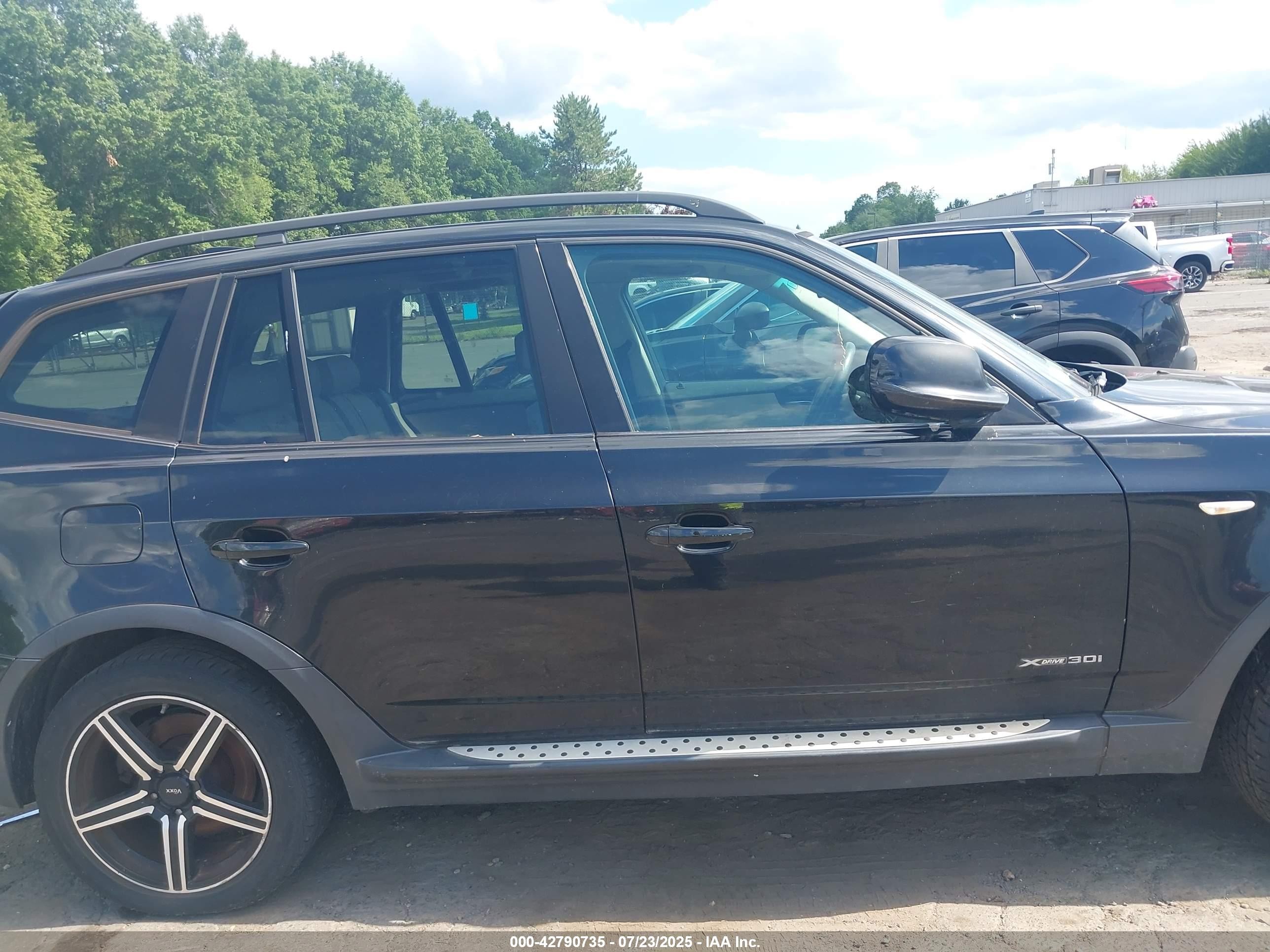 2010 Bmw X3 Xdrive30i Black vin: WBXPC9C47AWJ33316